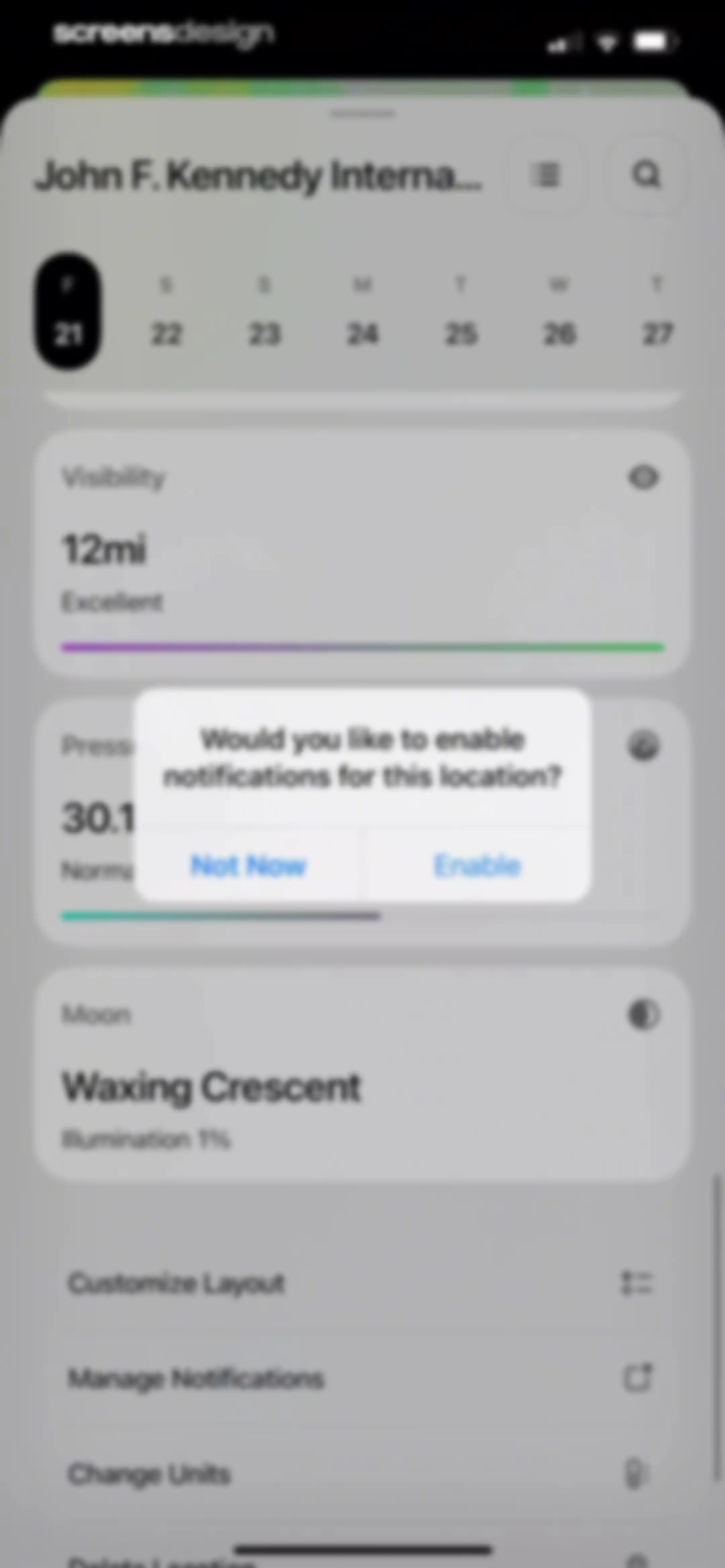 Element: Weather Radar screen 79