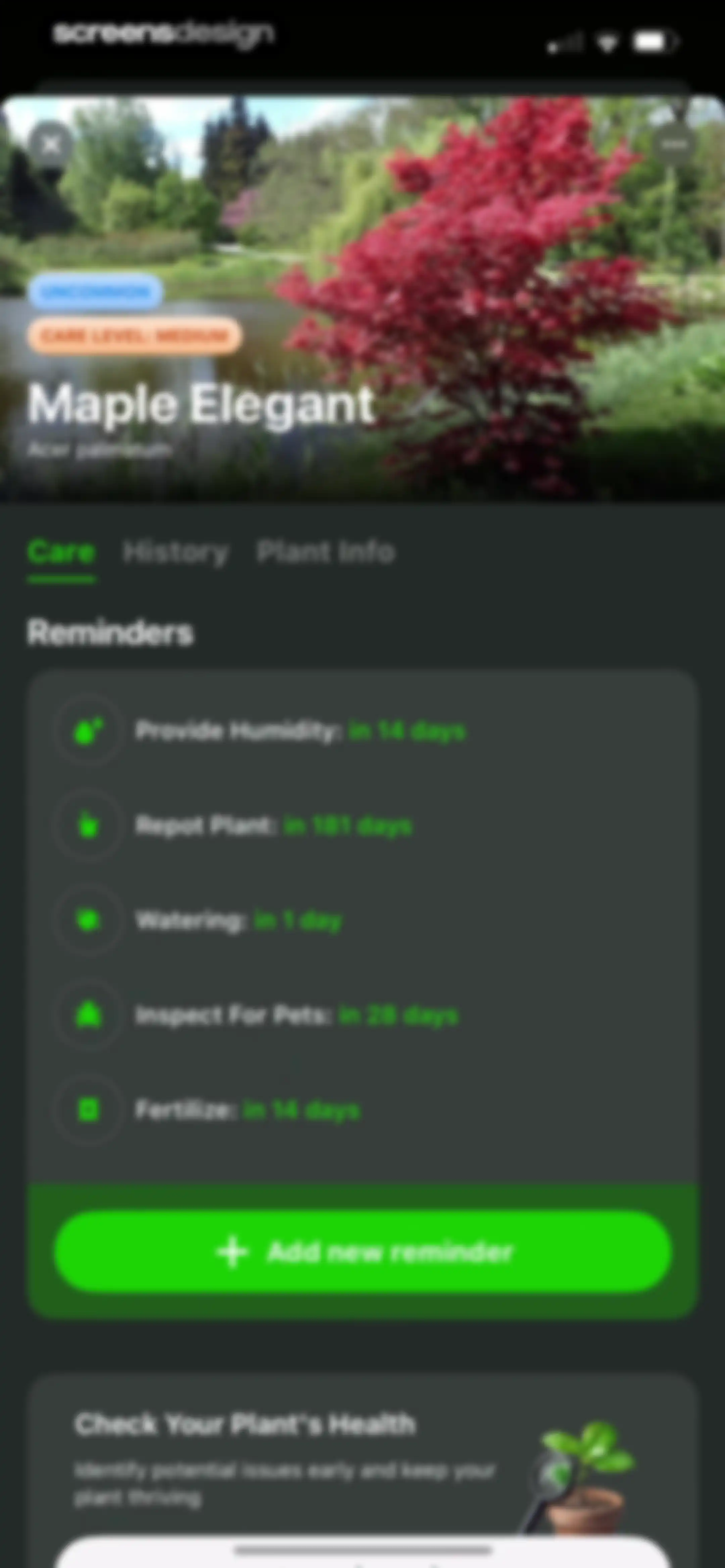 Plant Identifier & Care App screen 126