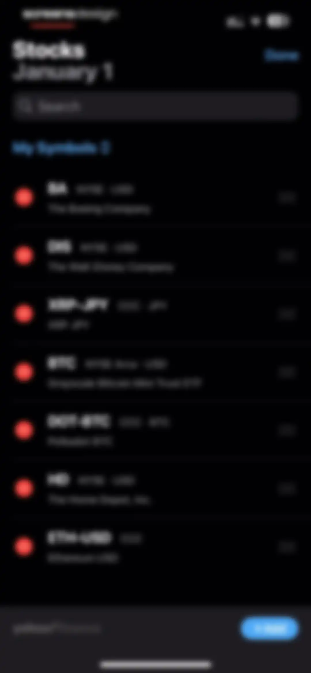Stocks screen 18