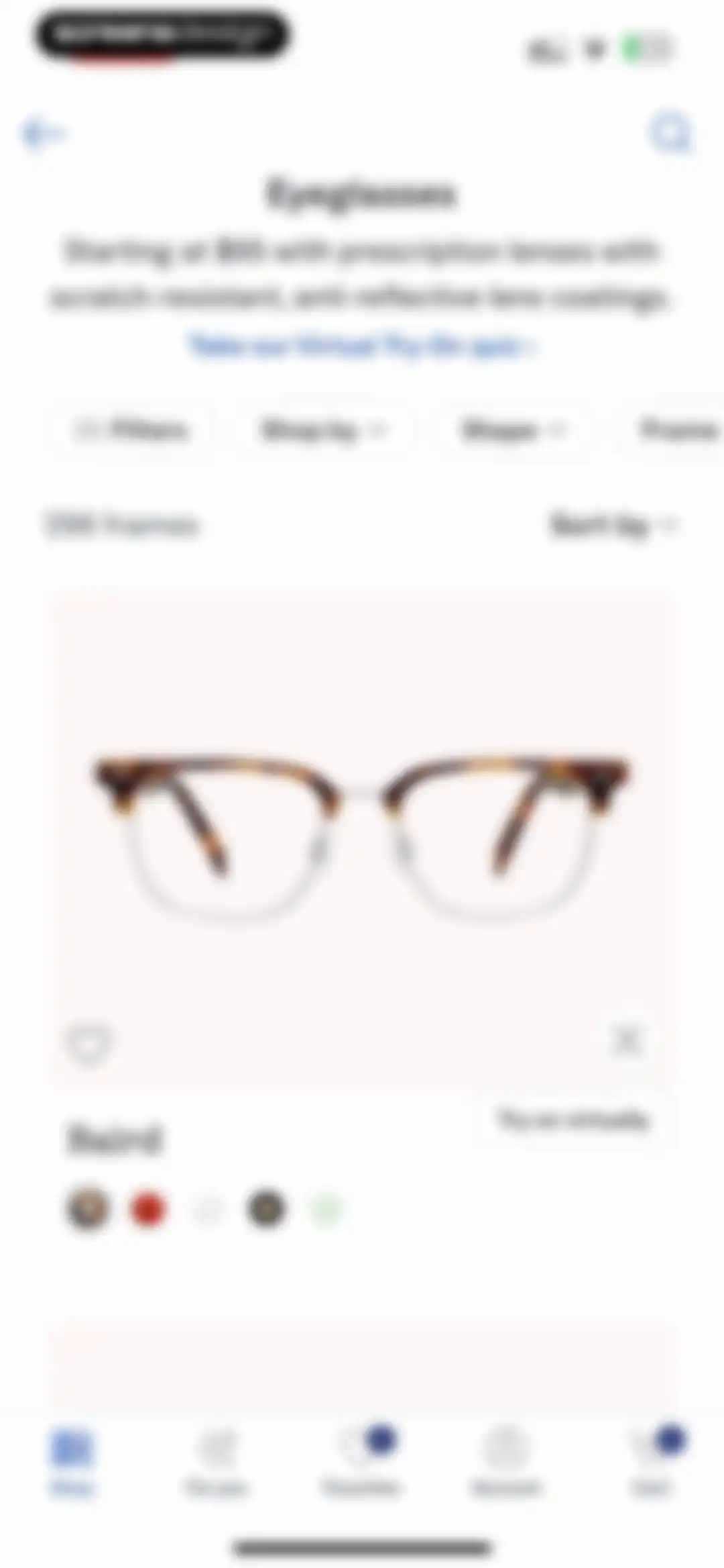 Warby Parker screen 39