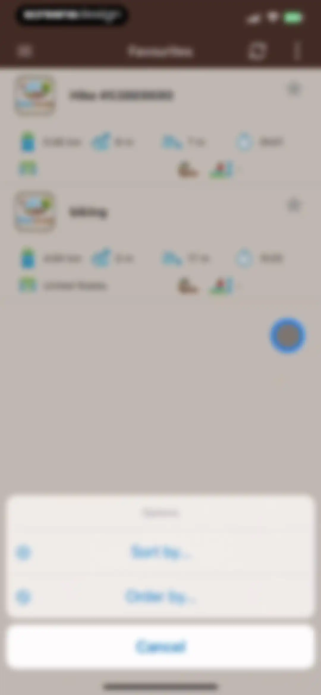 Visorando Walking Routes screen 60