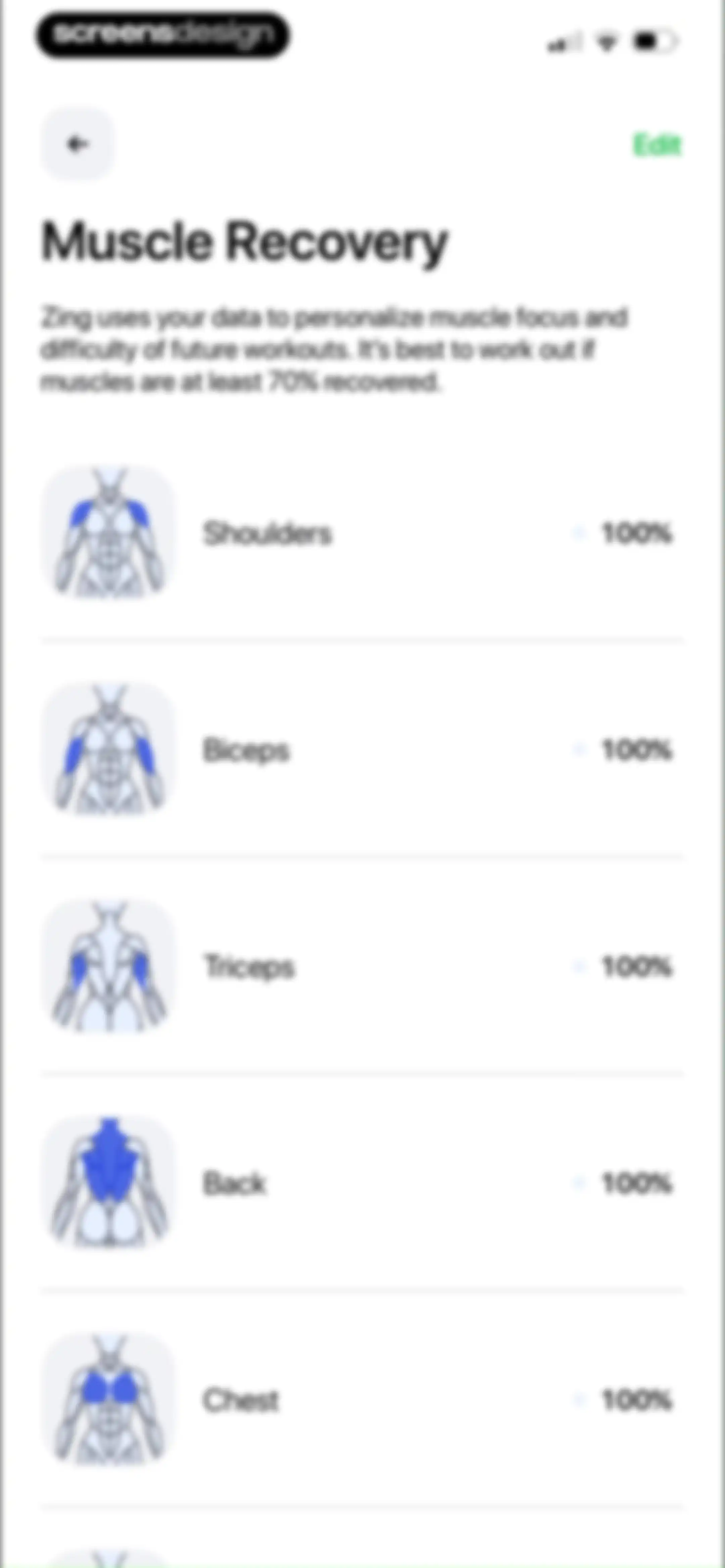 Zing AI: Home & Gym Workouts screen 184