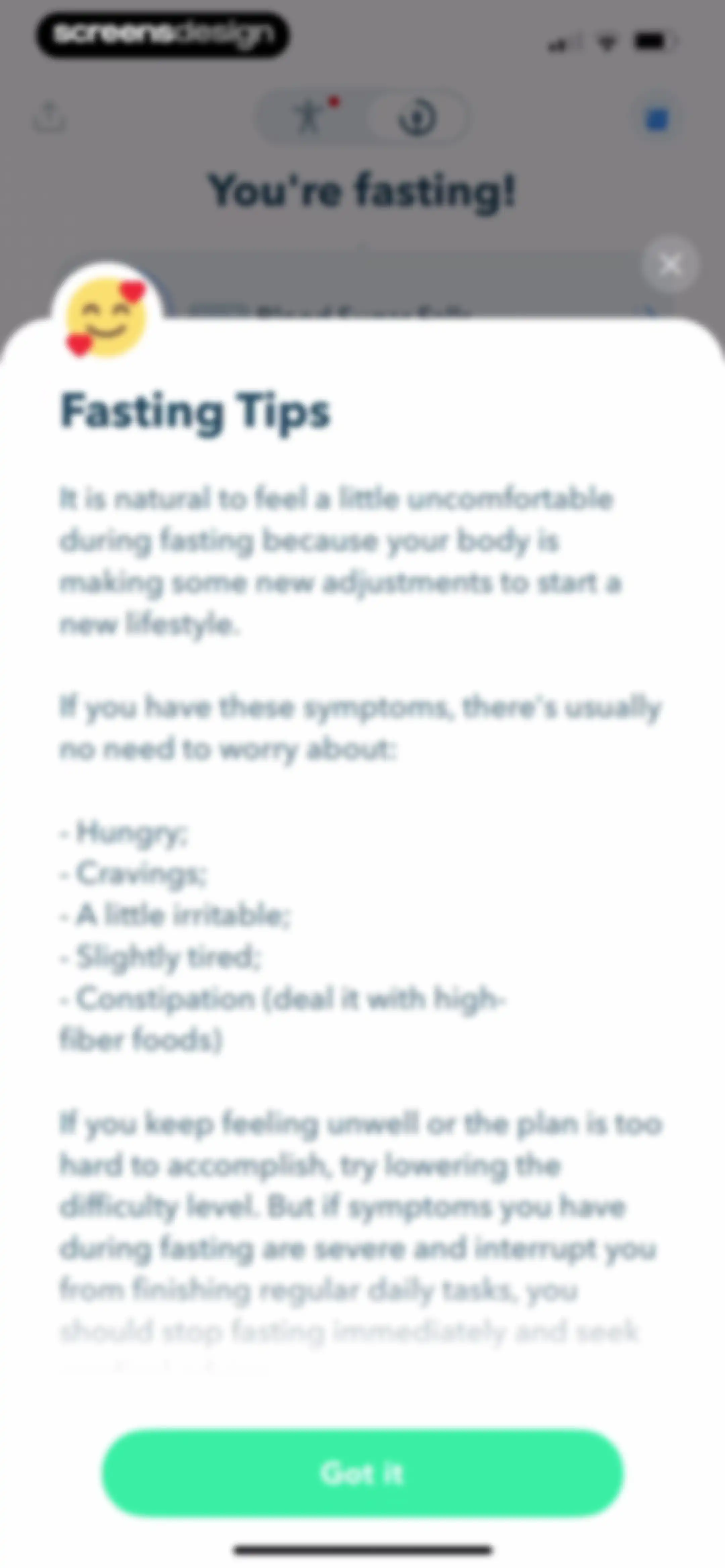 Intermittent Fasting Tracker - screen 92