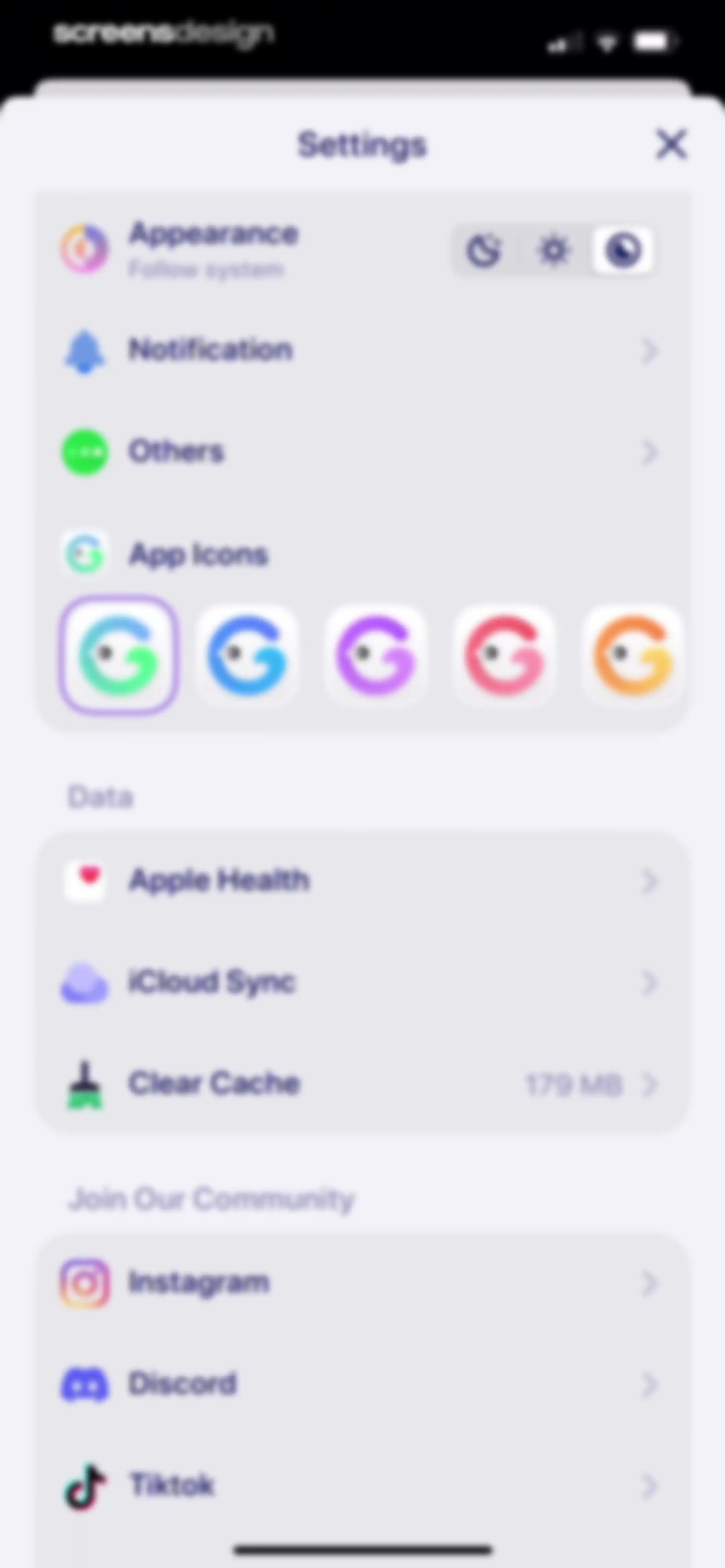 Grow: Health & Fitness screen 153