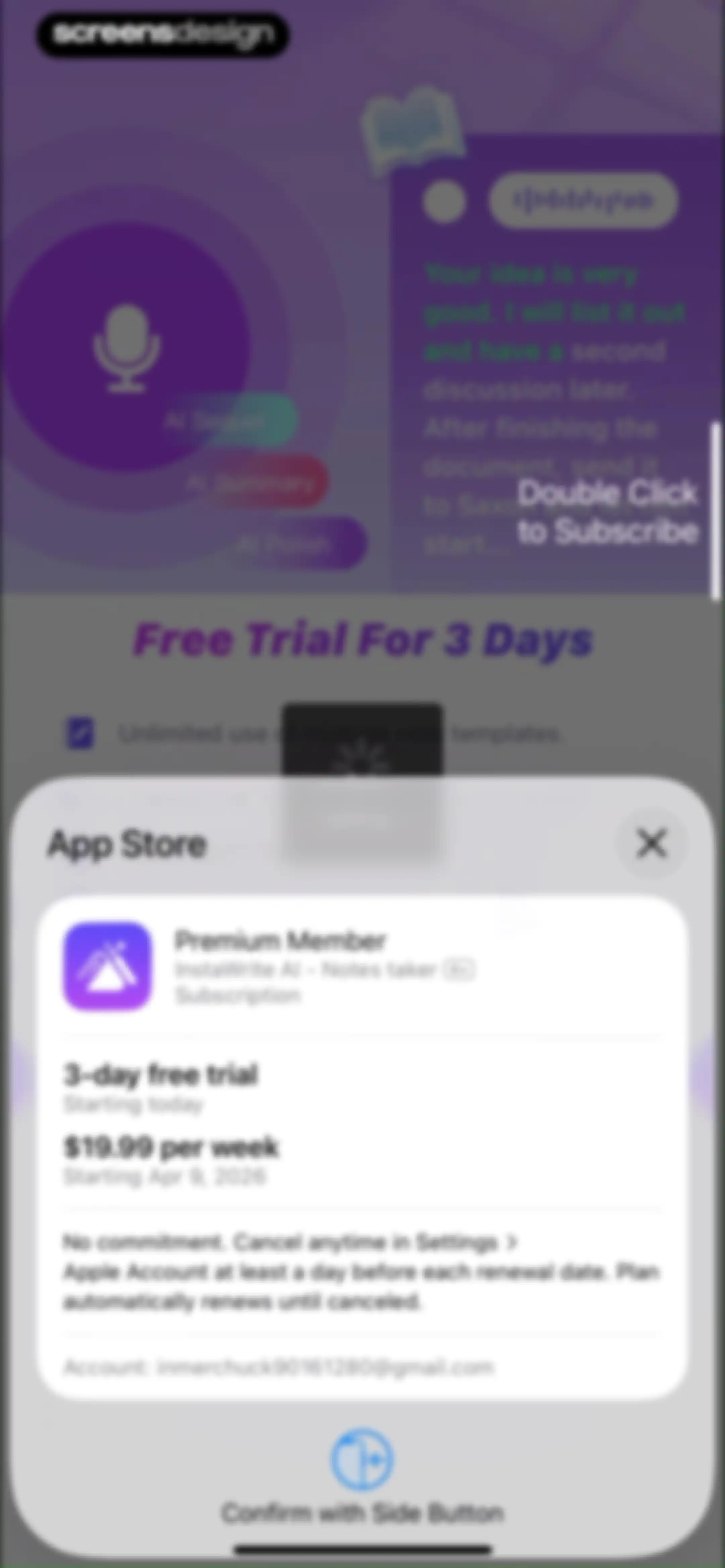 WriteSwift AI - Note Taking screen 4