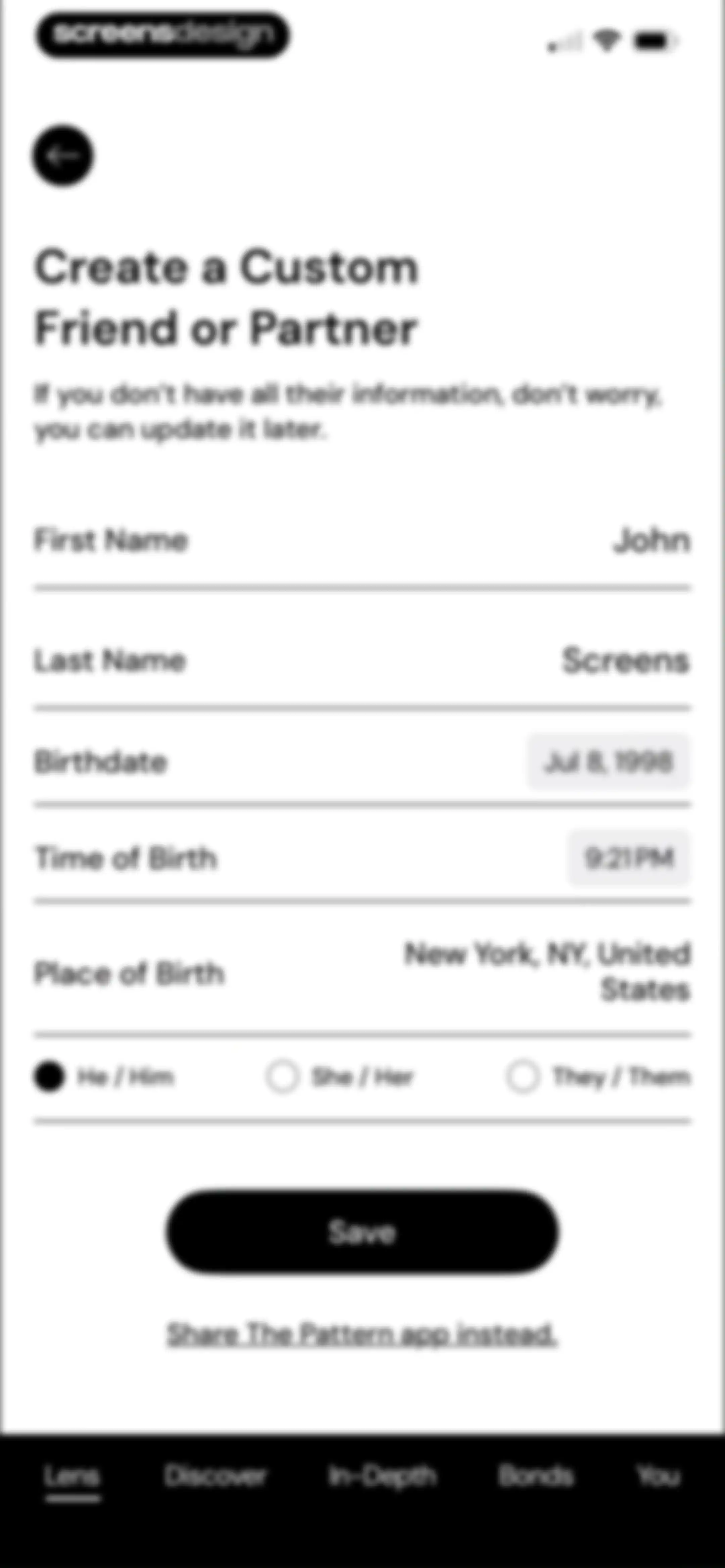 The Pattern: Astrology screen 26