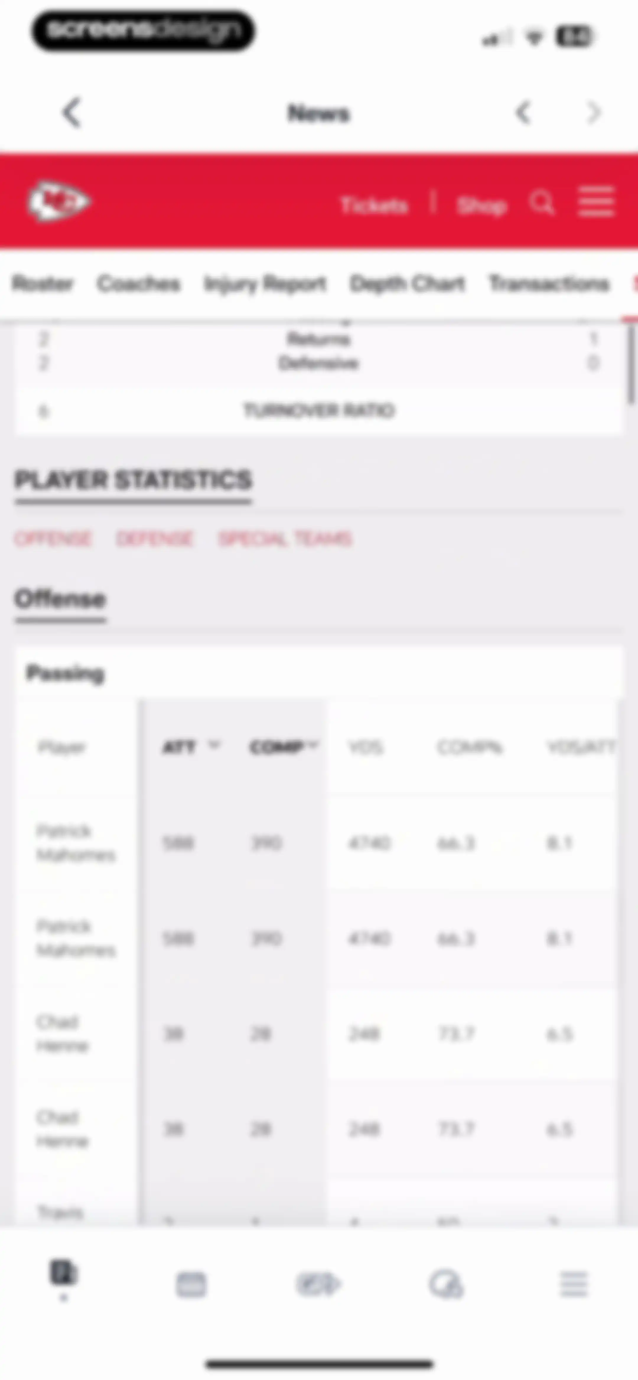 NFL screen 58