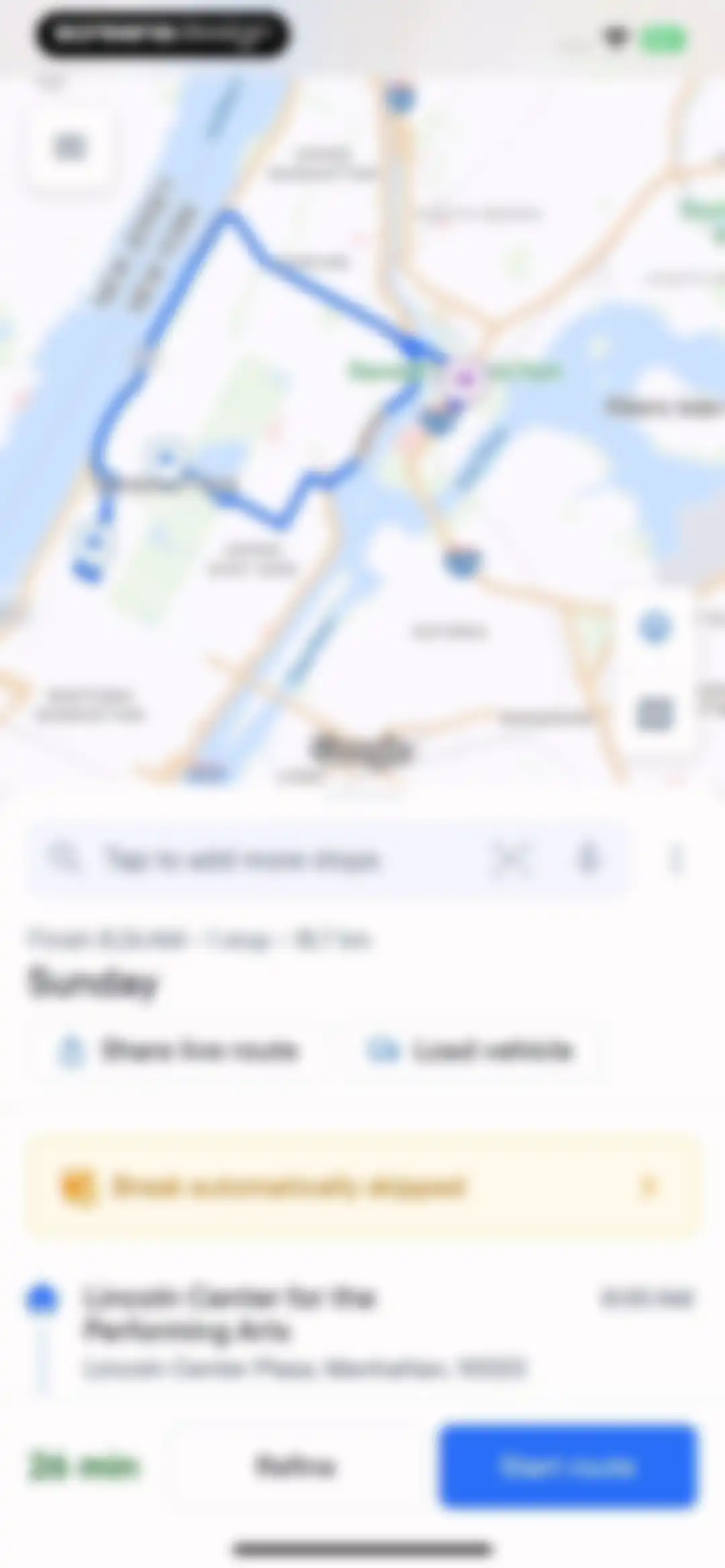Spoke Route Planner screen 36