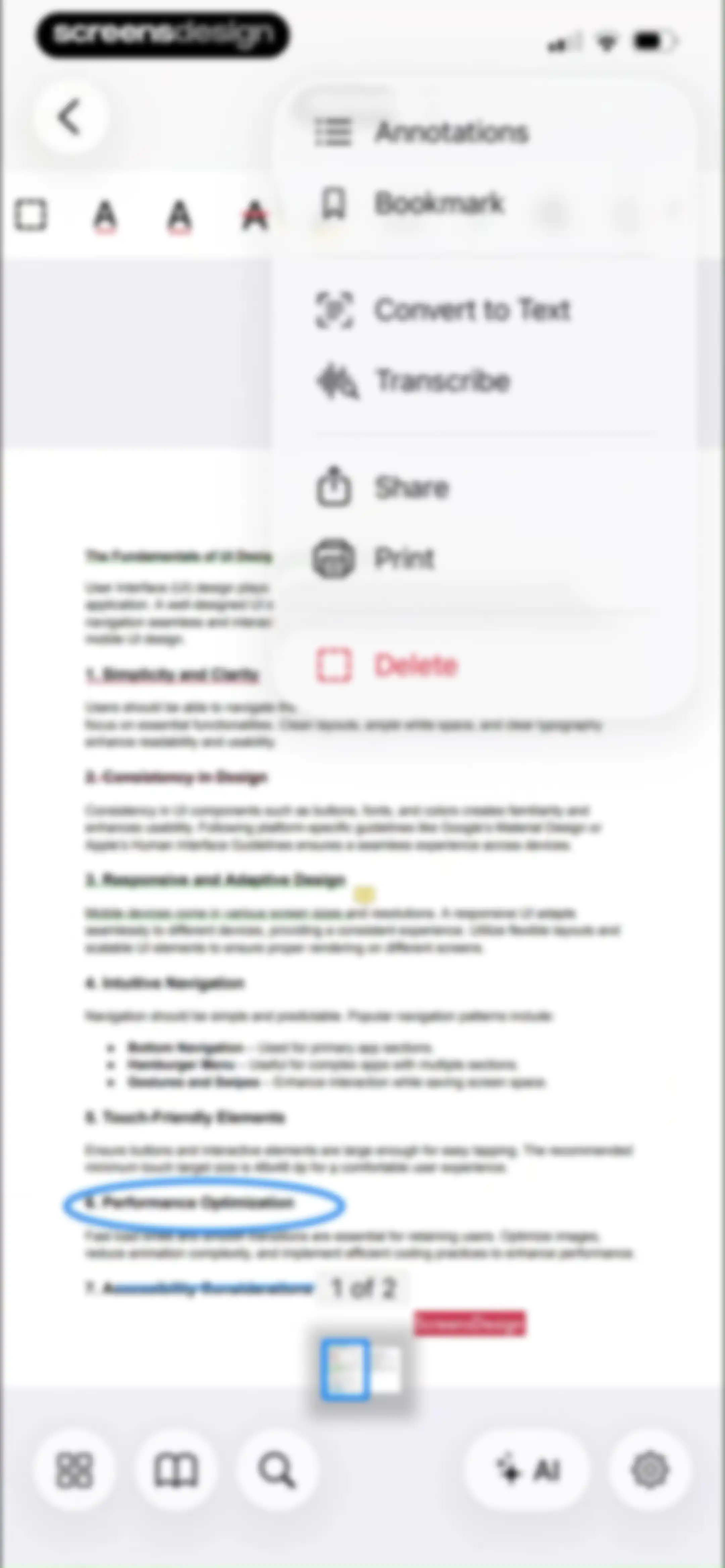 PDF Editor ® screen 59