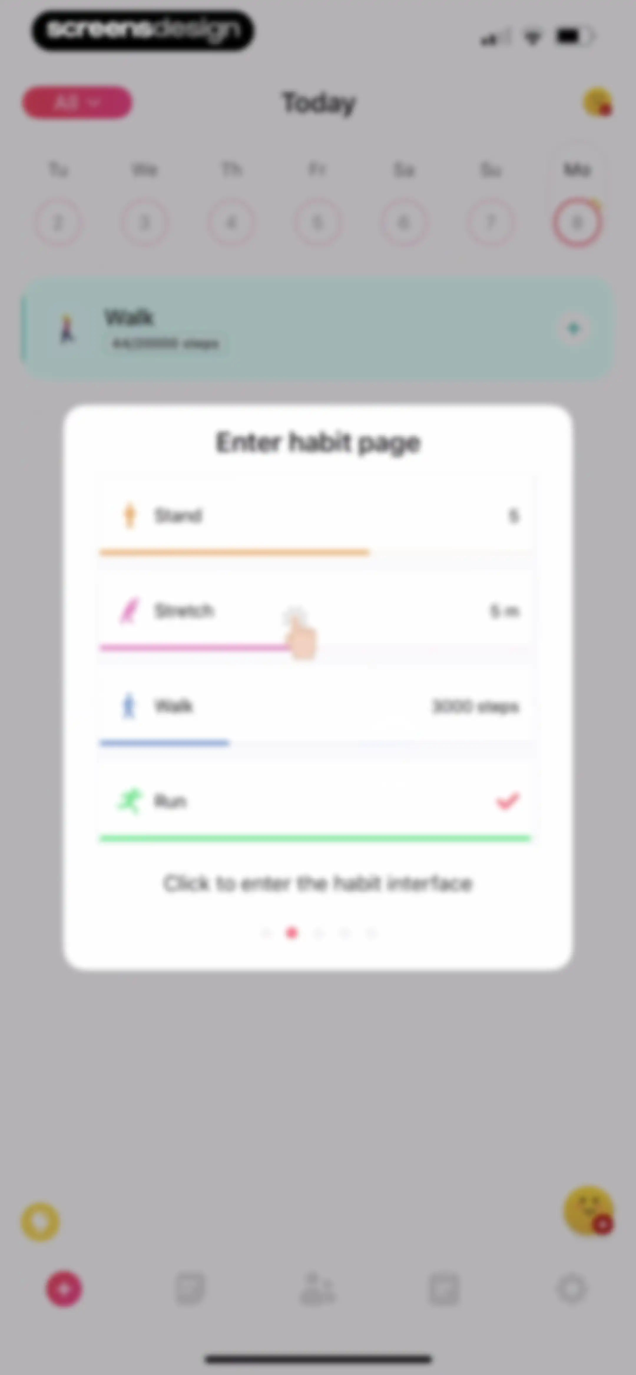 Habit Tracker screen 55