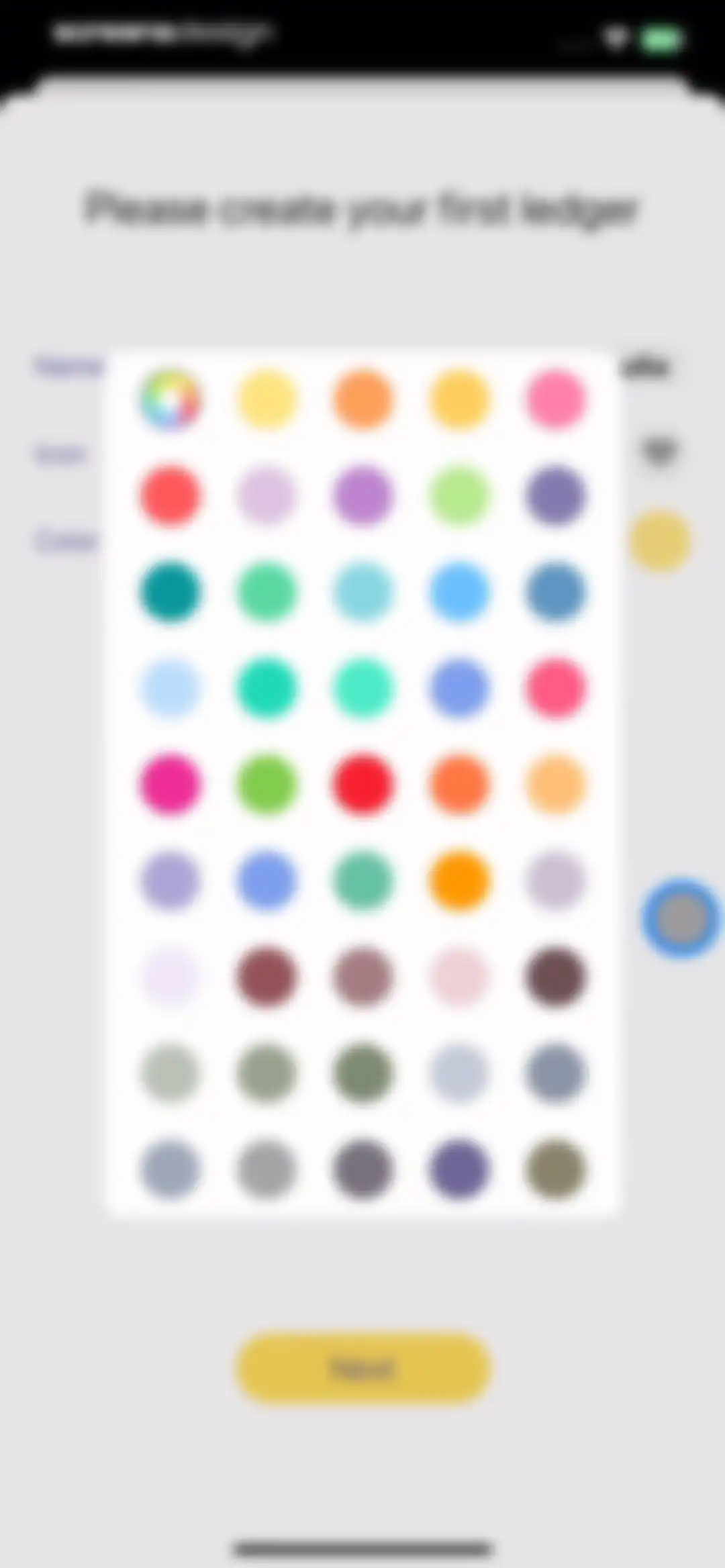 Budget app - spending tracker screen 12