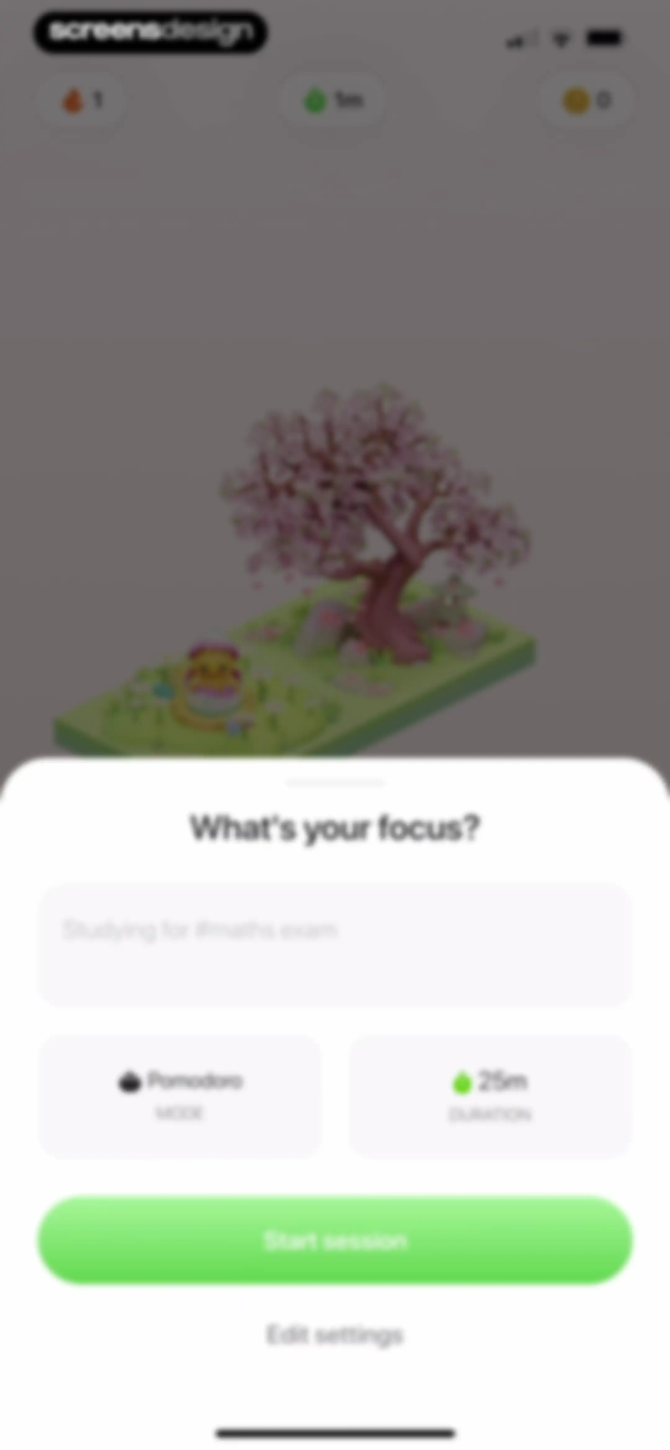 Focus Tree: Timer & Flashcards screen 74