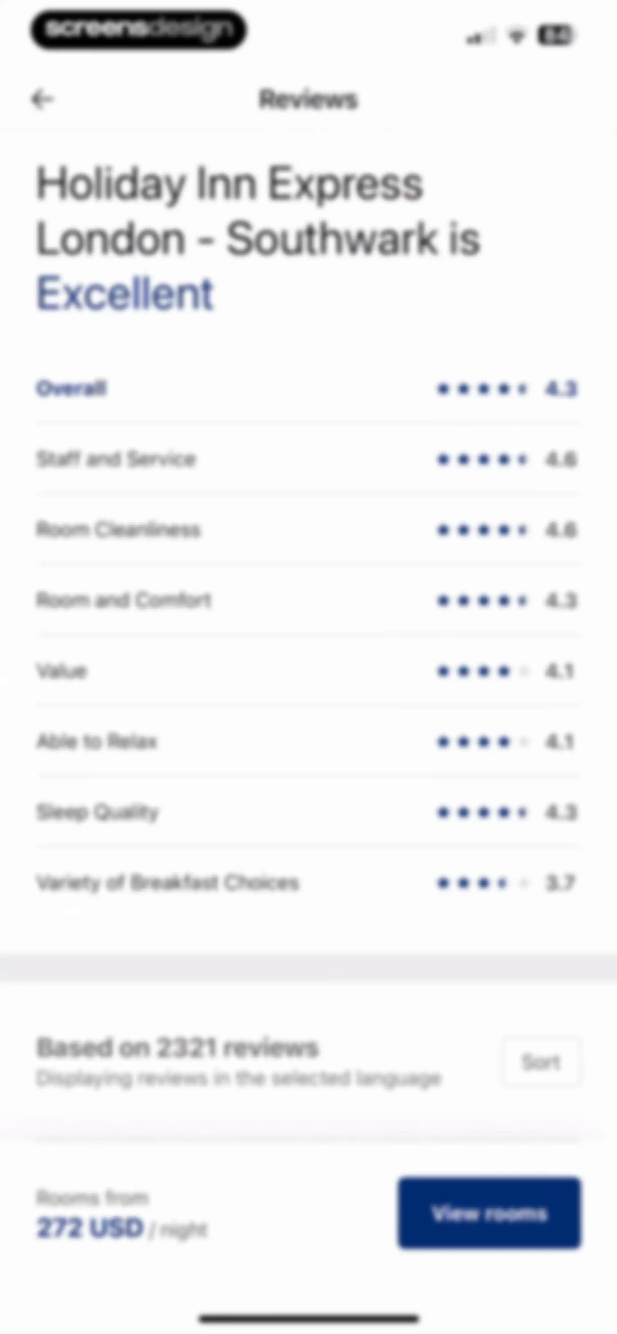 IHG One Rewards: Book Hotels screen 127