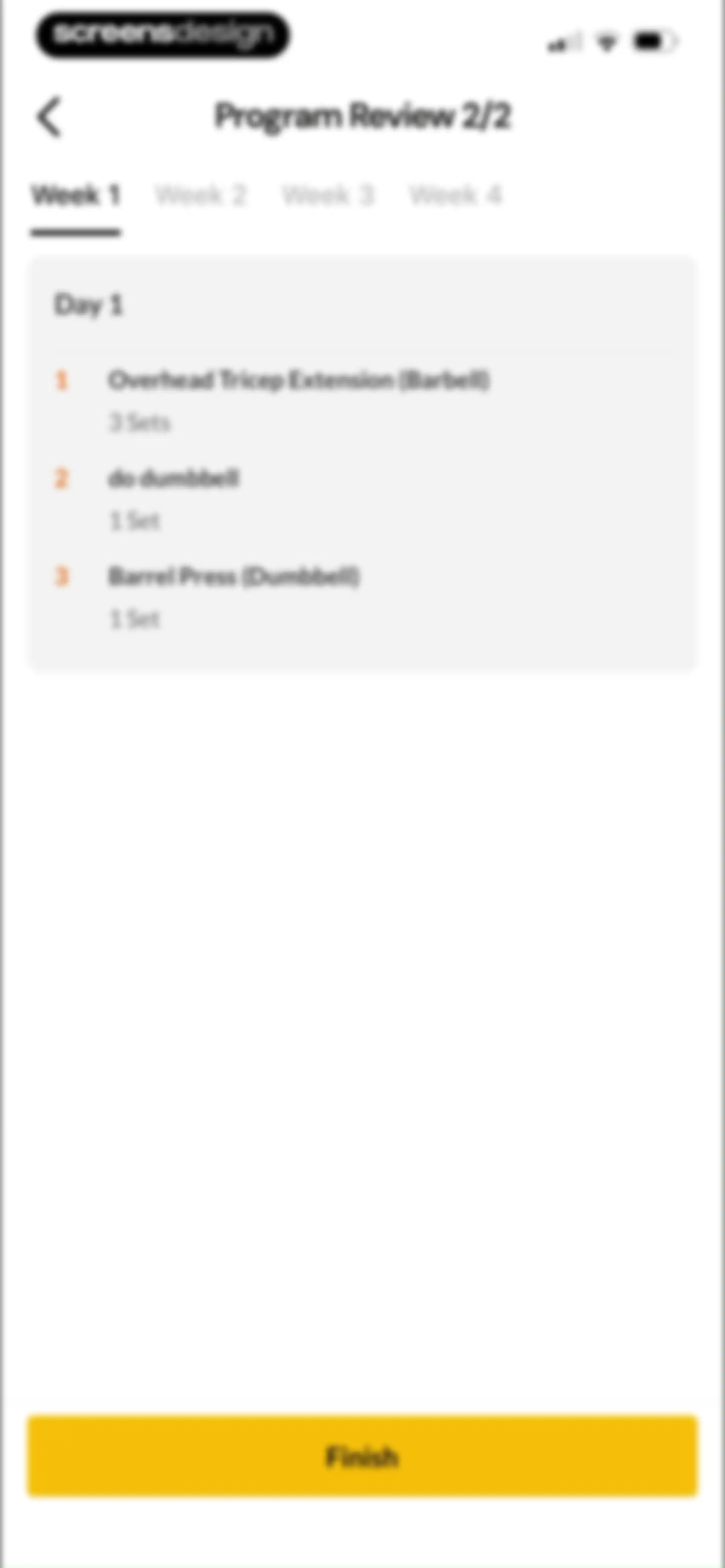 Boostcamp: Workout Programs screen 126