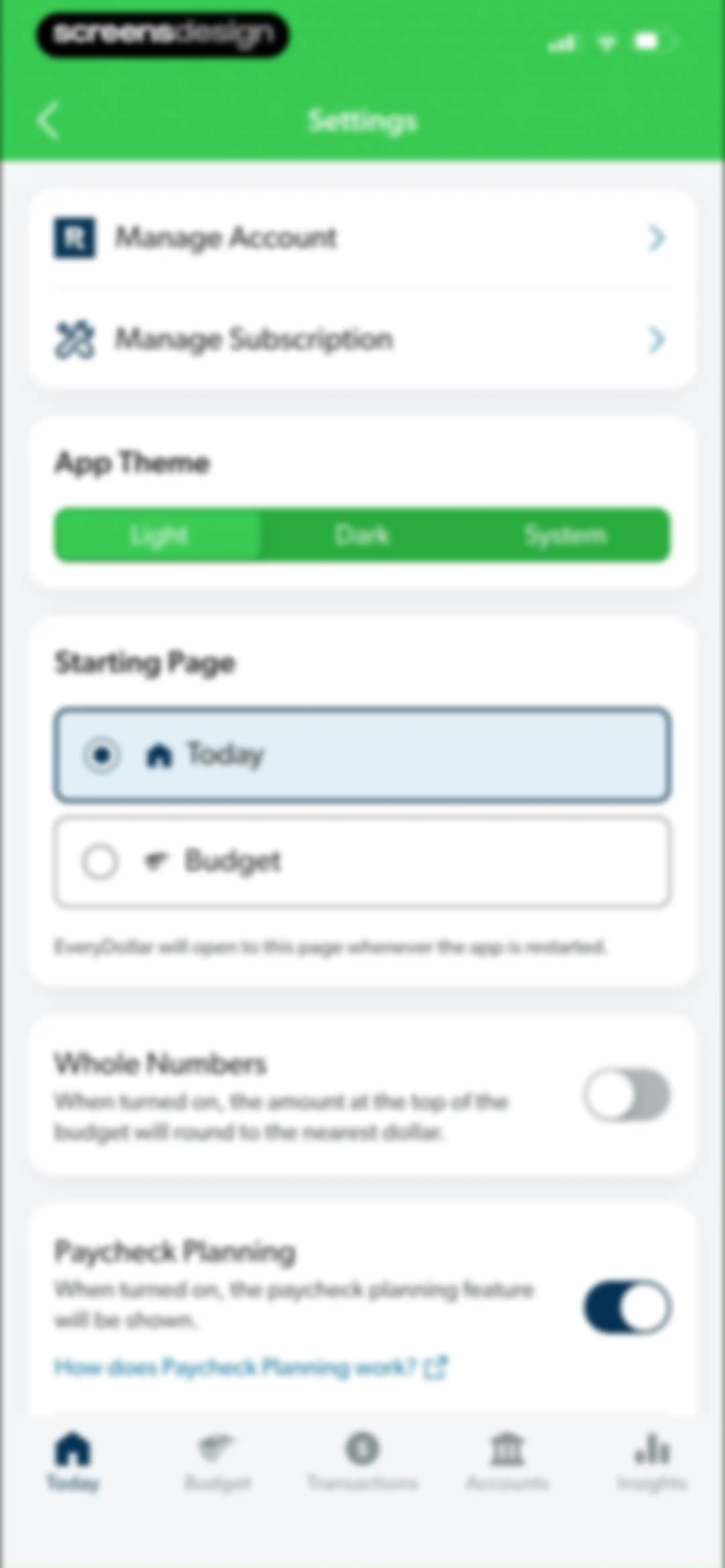 EveryDollar: Budget Management screen 105