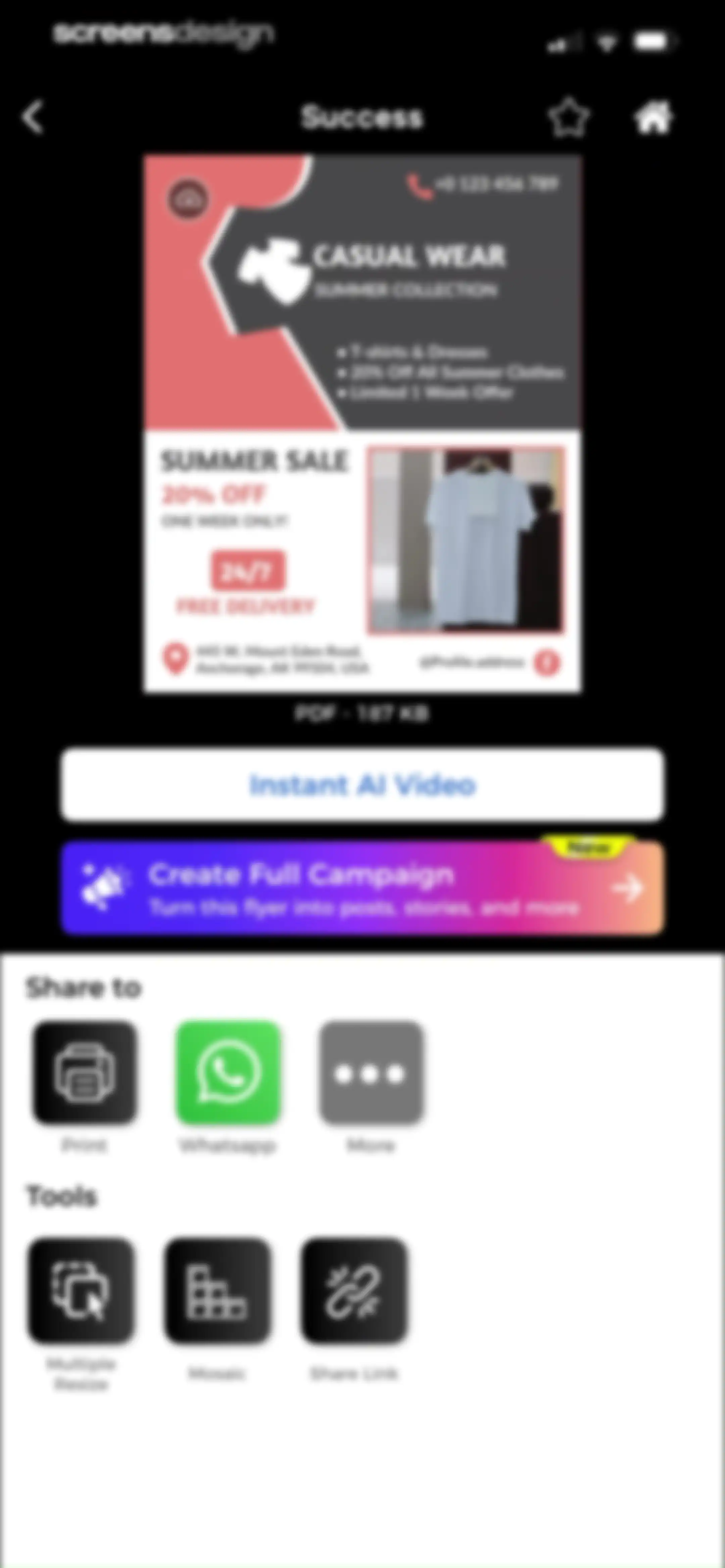 Flyer Maker + Poster Maker screen 115