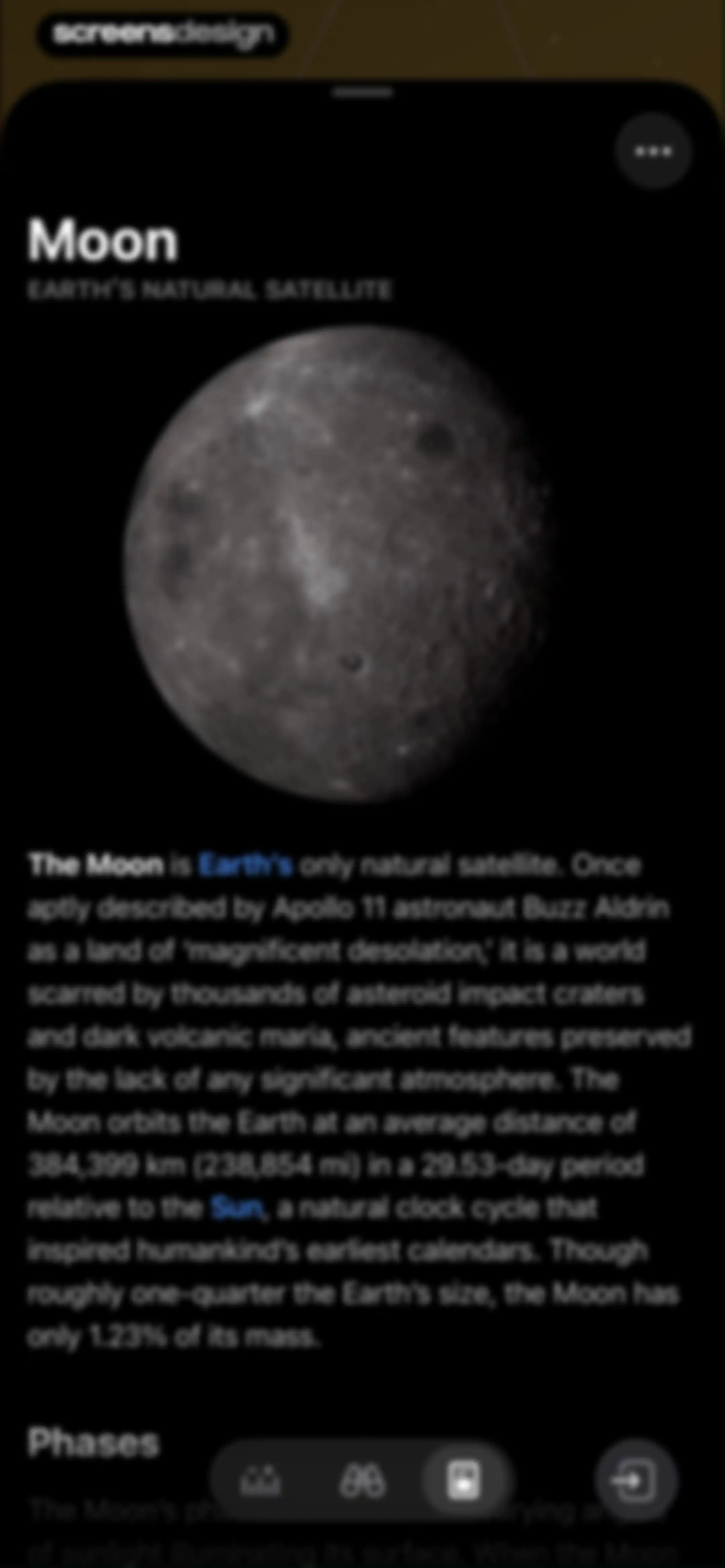 Sky Guide screen 75