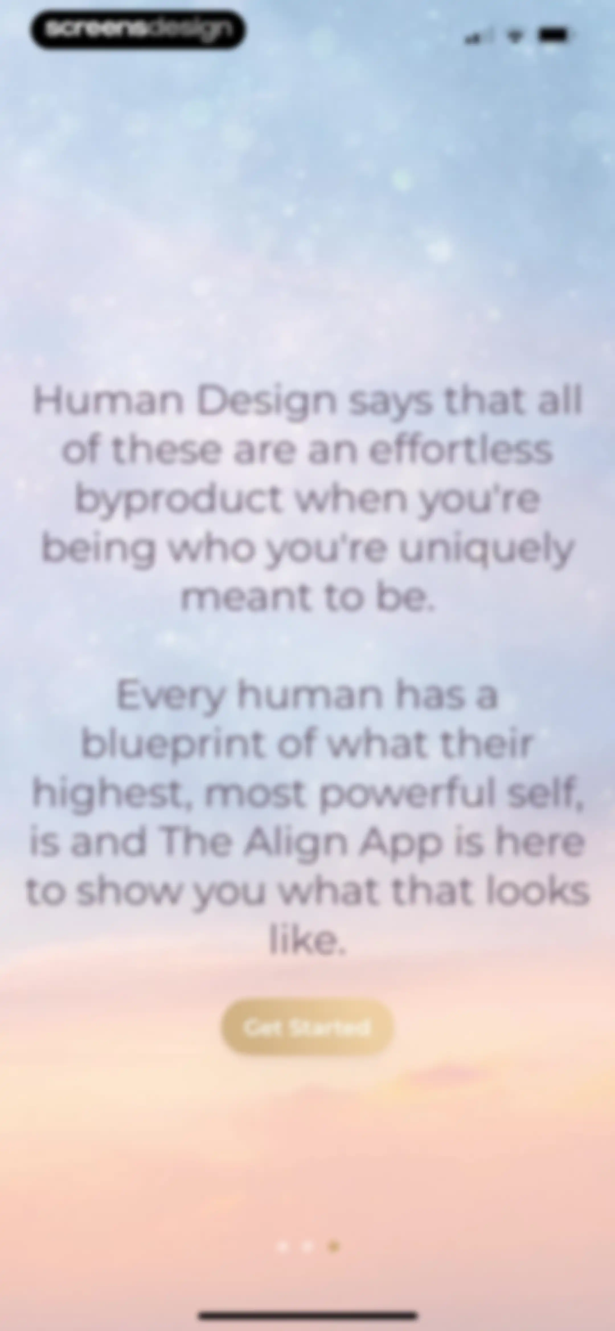 Align: The Human Design App screen 3