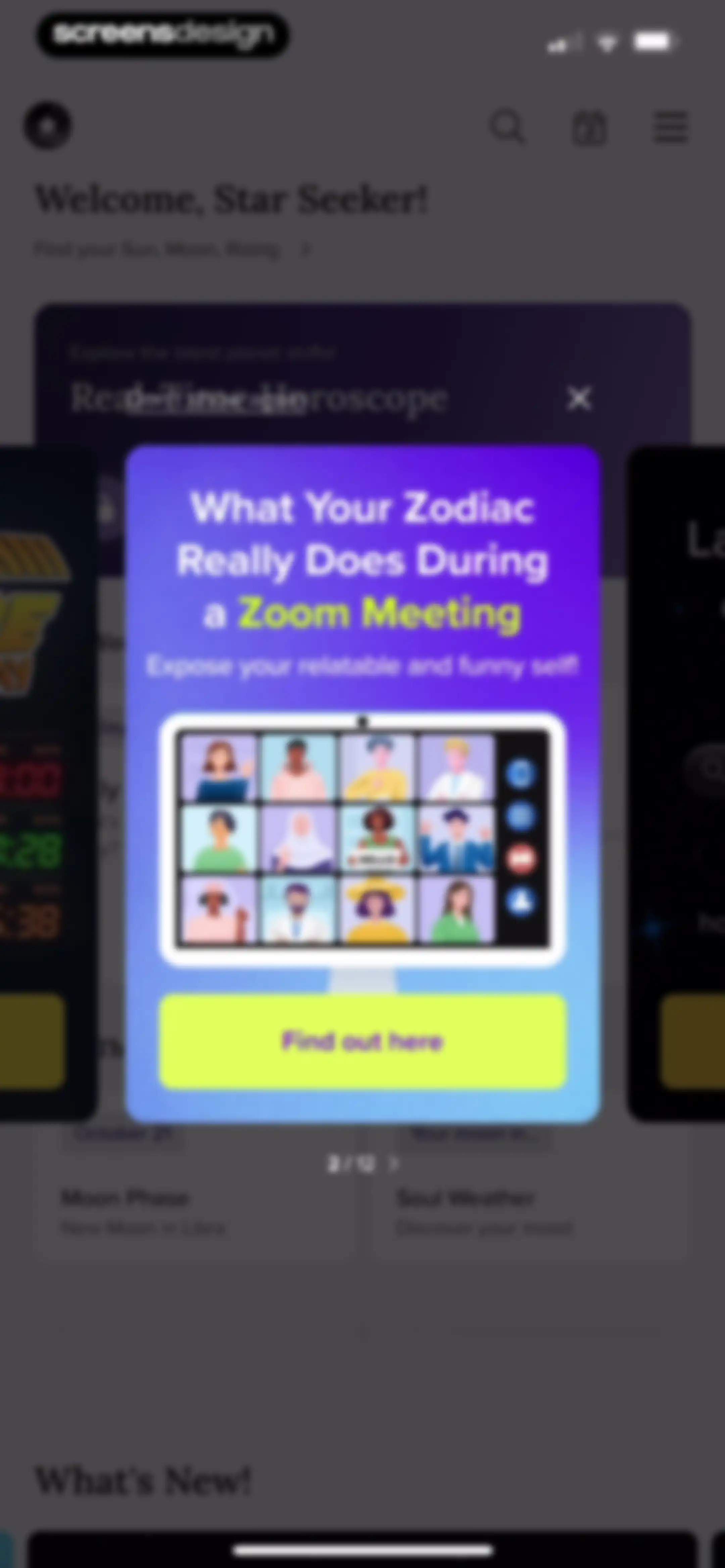 FORCETELLER: Daily Horoscope screen 5