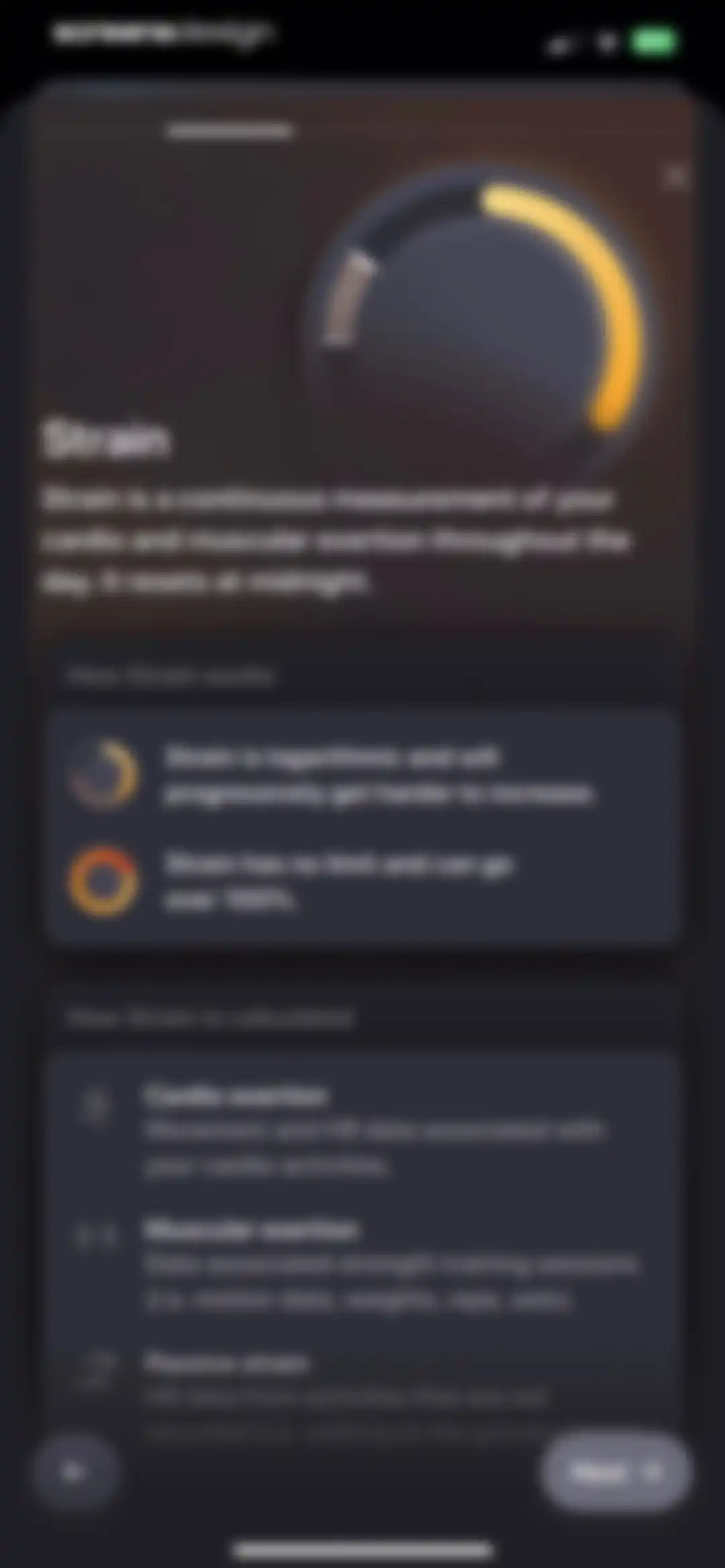 Bevel: AI Health Coach screen 229