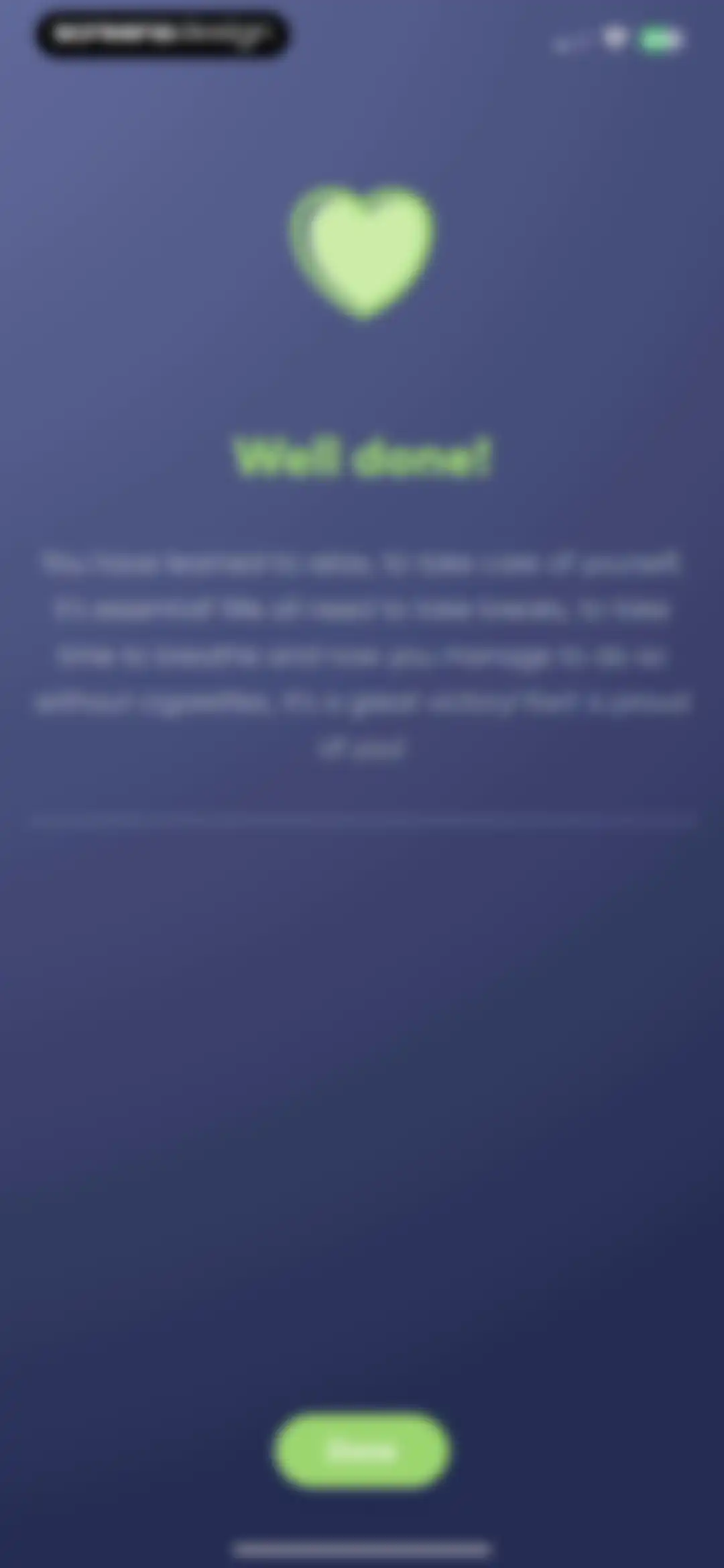 Quit smoking for good - Kwit screen 122