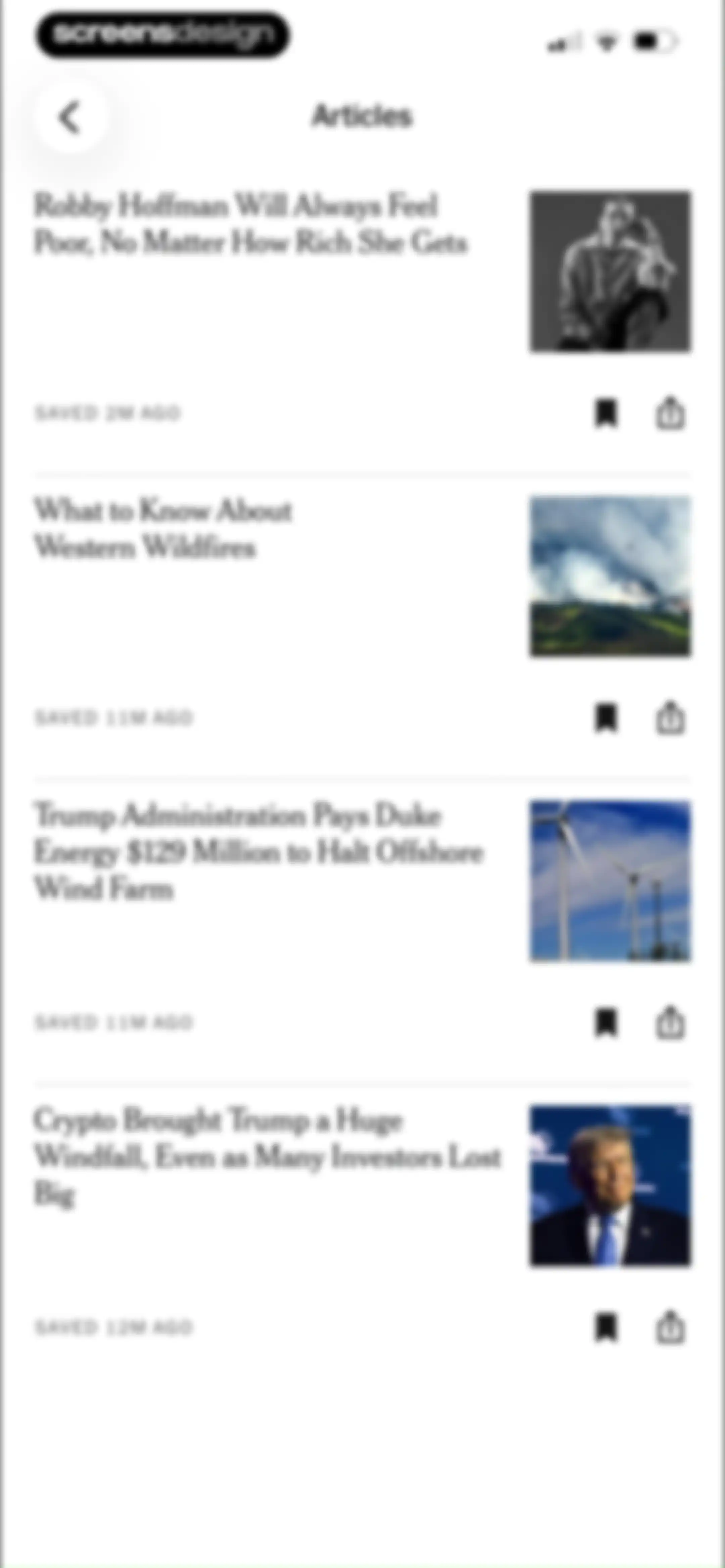 NYTimes: US and Global News screen 84