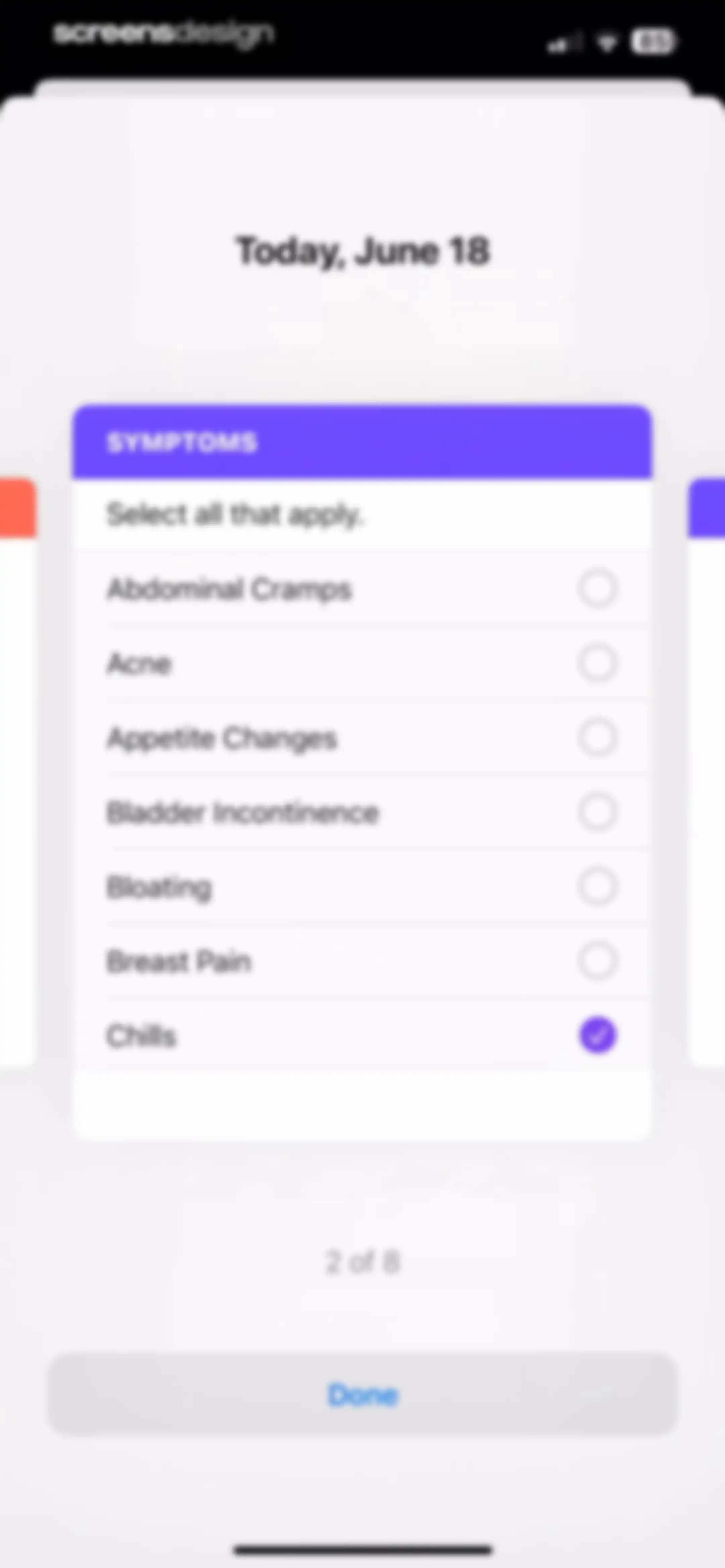 Apple Health screen 93