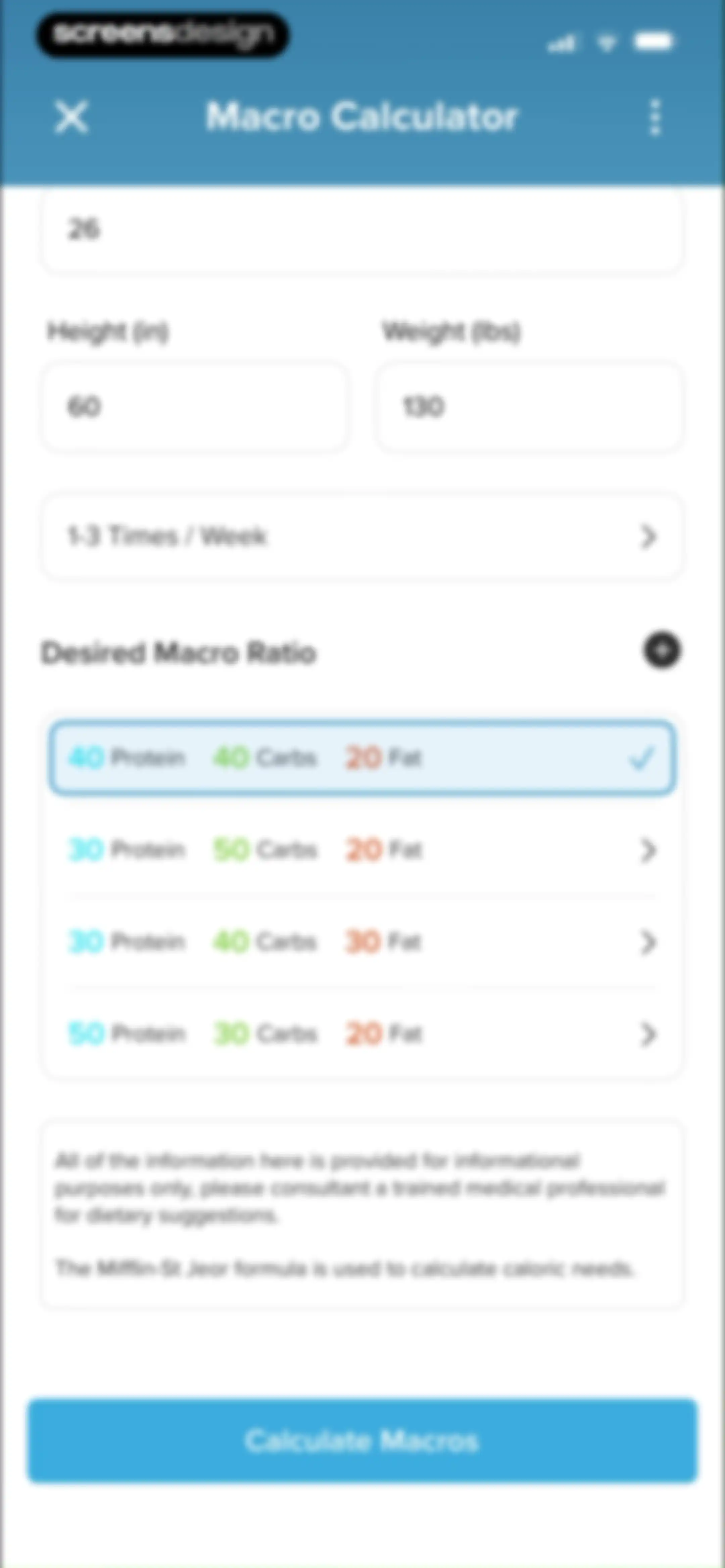 My Macros+ | Macro Tracker screen 32