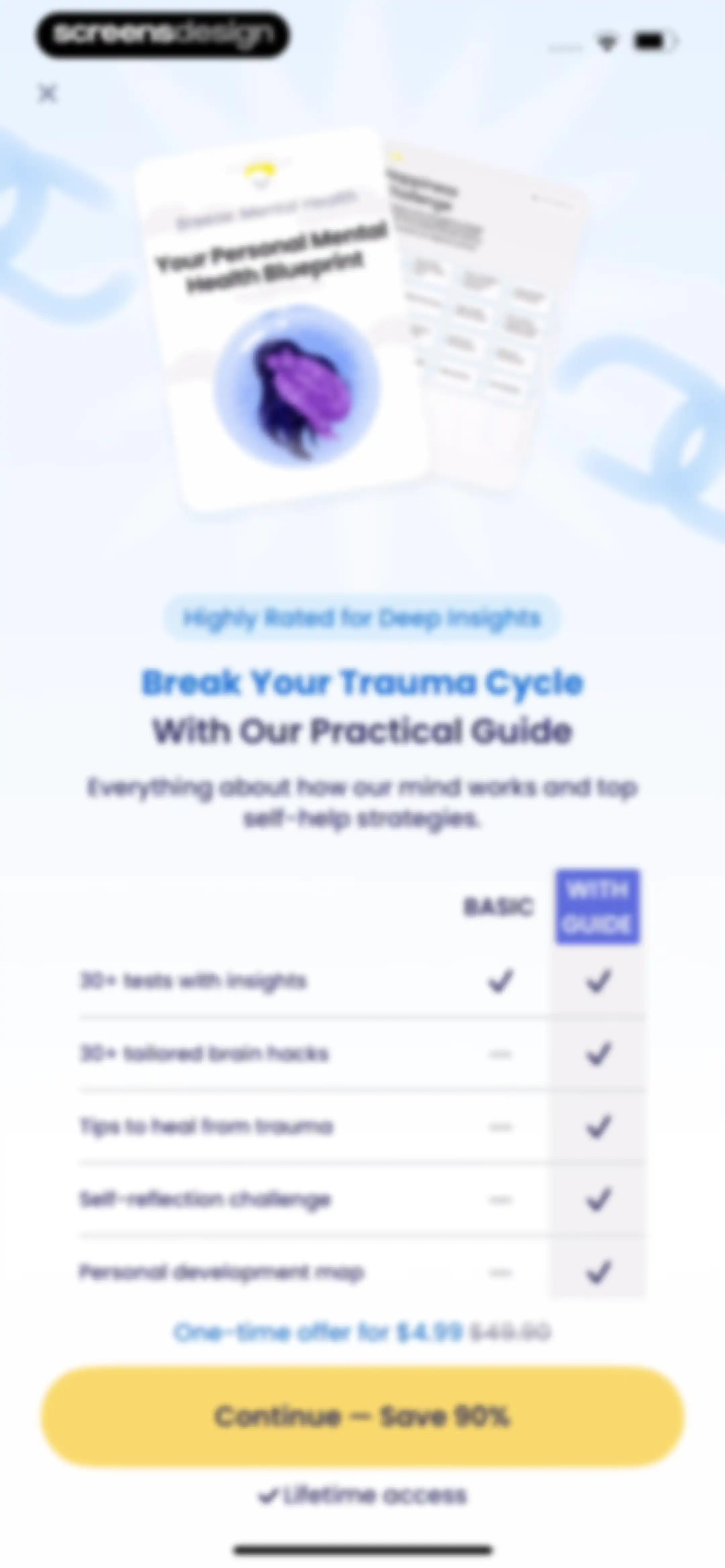 Breeze: Start Self-Discovery screen 118