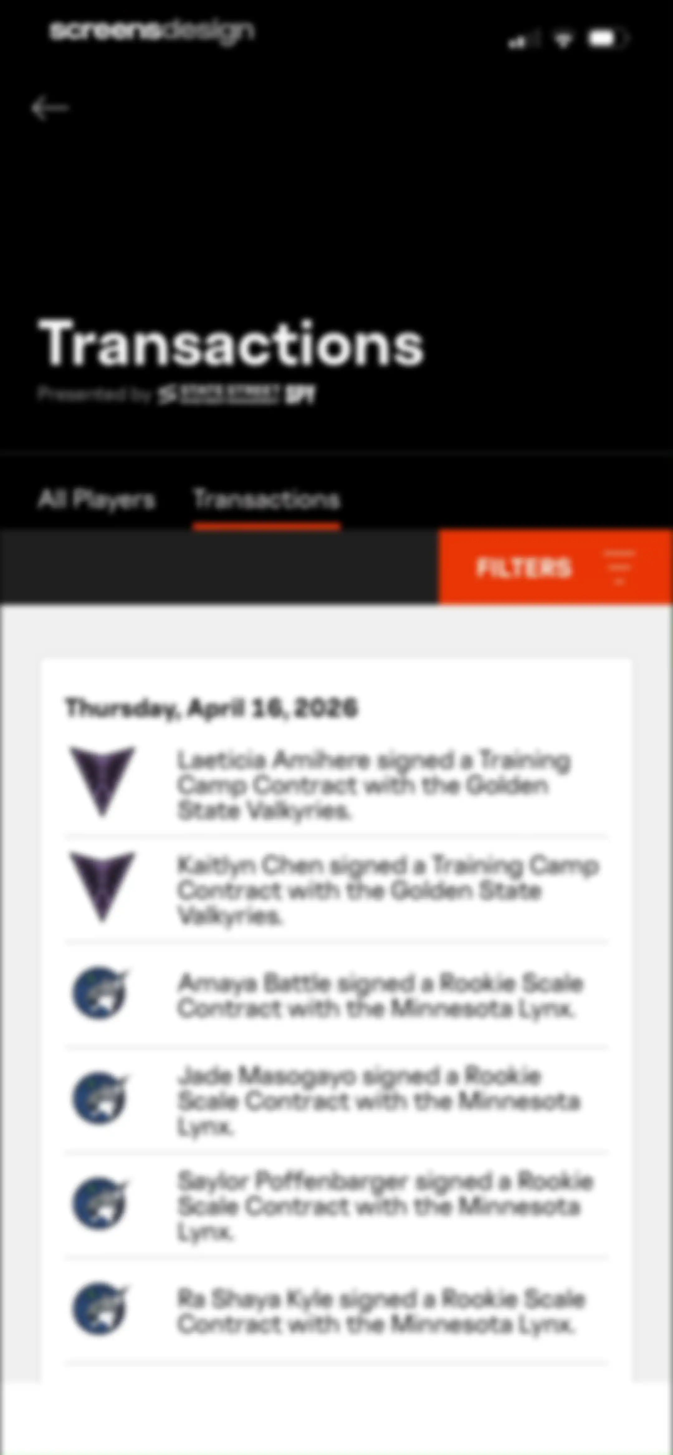 WNBA: Live Games & Scores screen 23