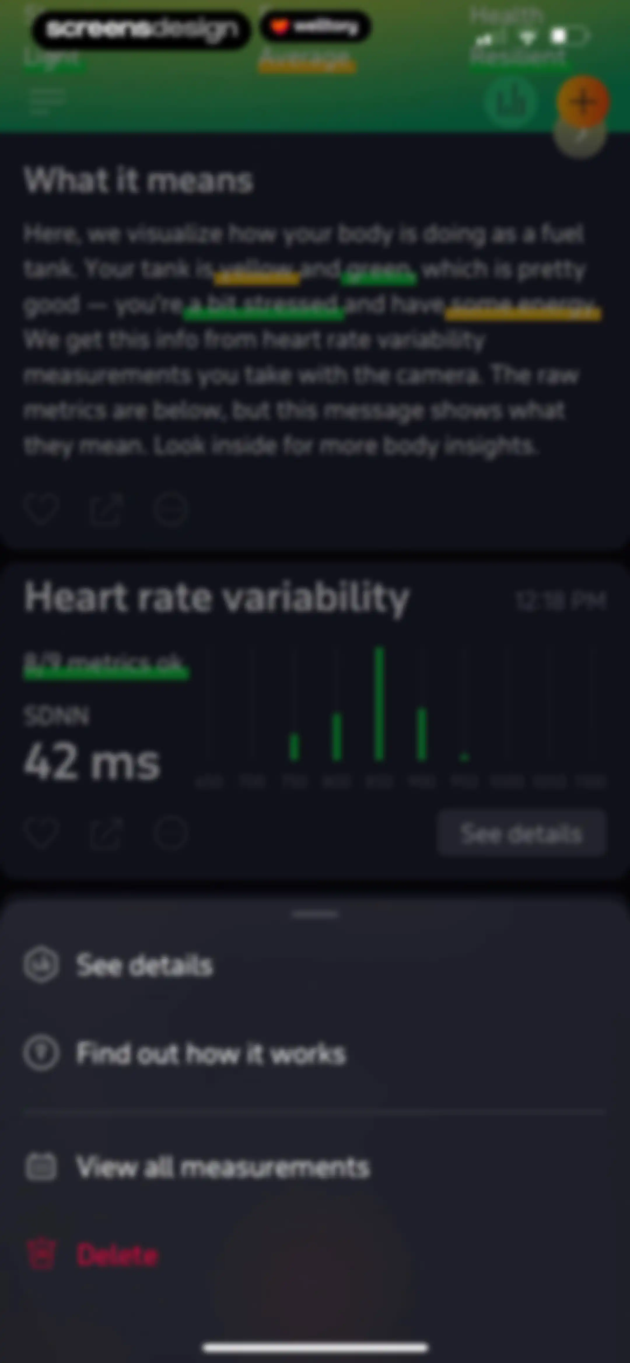 Welltory: Health, Heart Rate screen 55