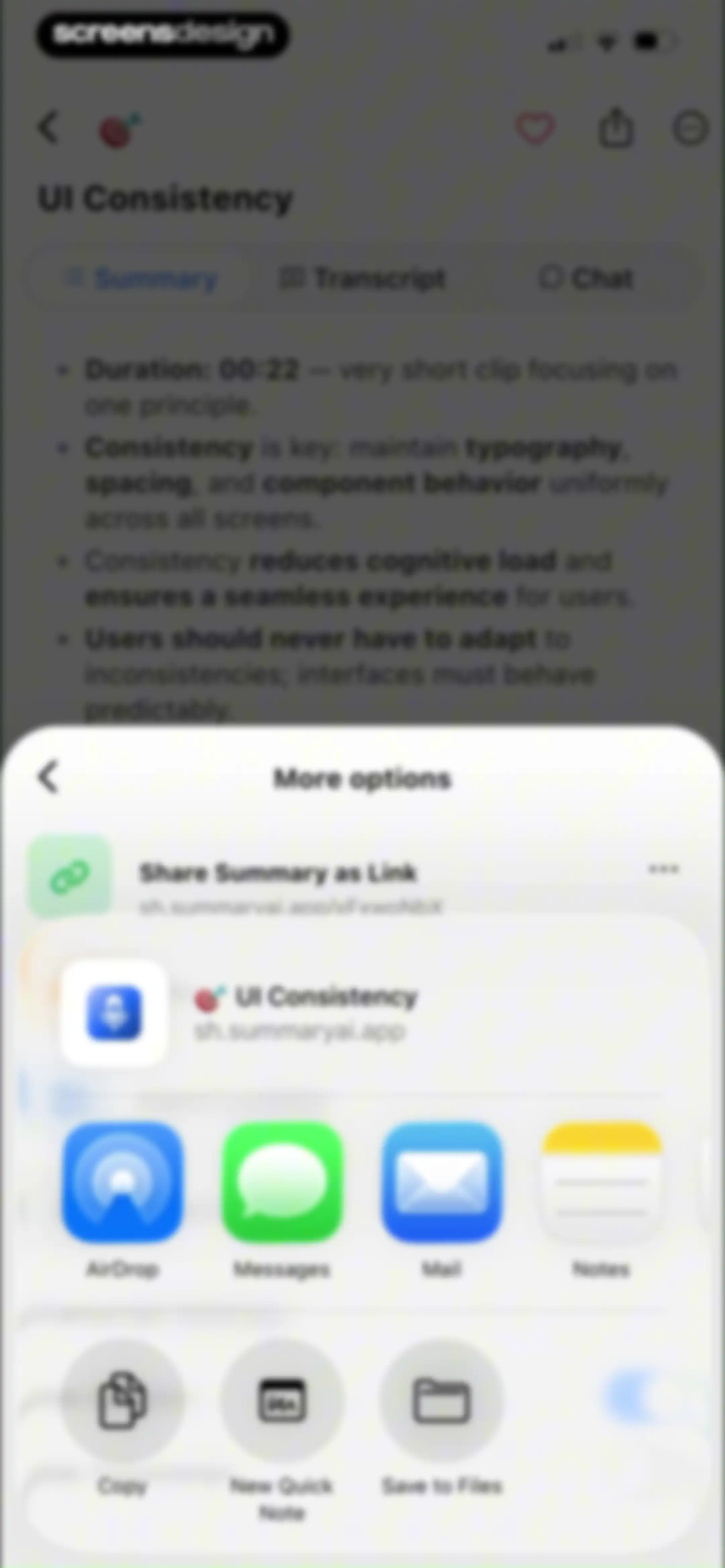 Summary - AI Note Taker screen 40