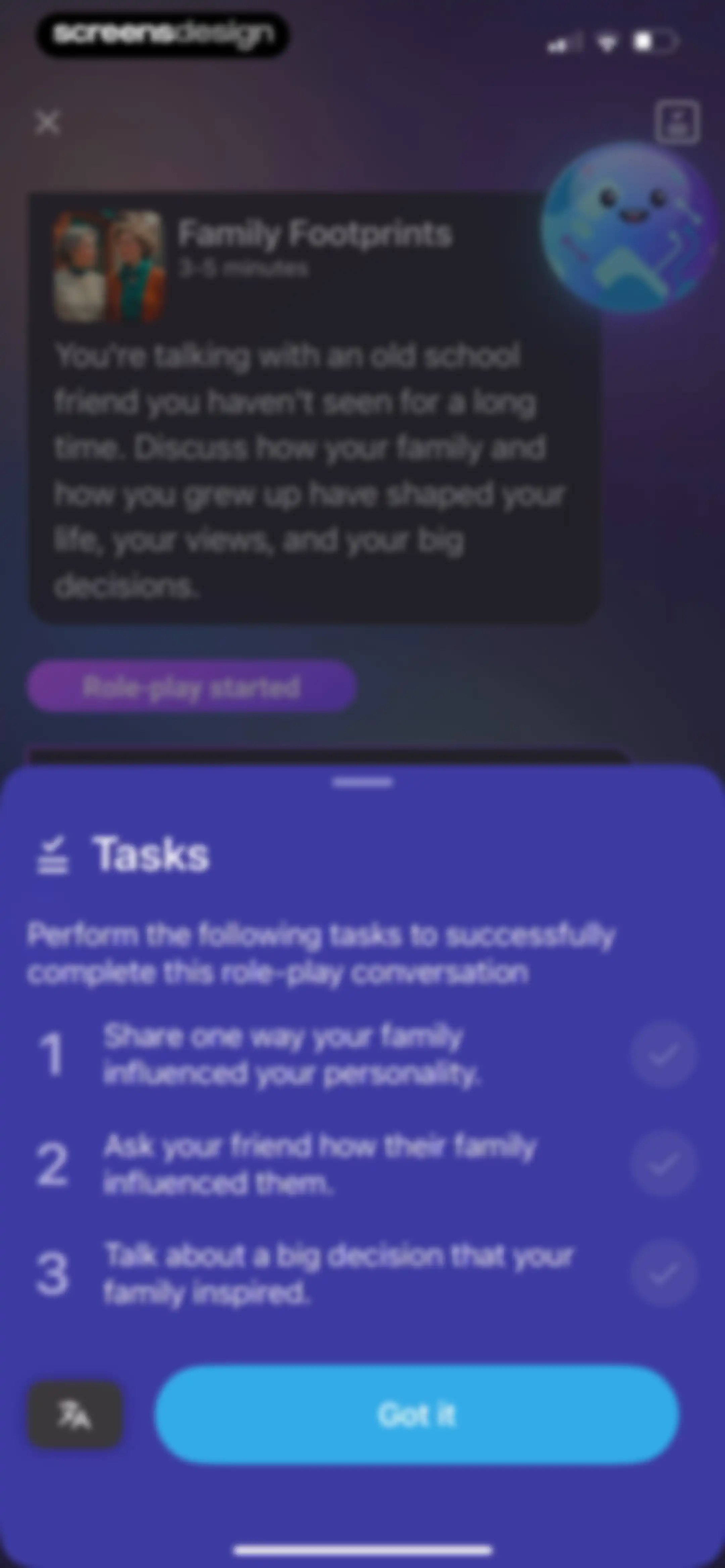 ELSA Speak - English Learning screen 113