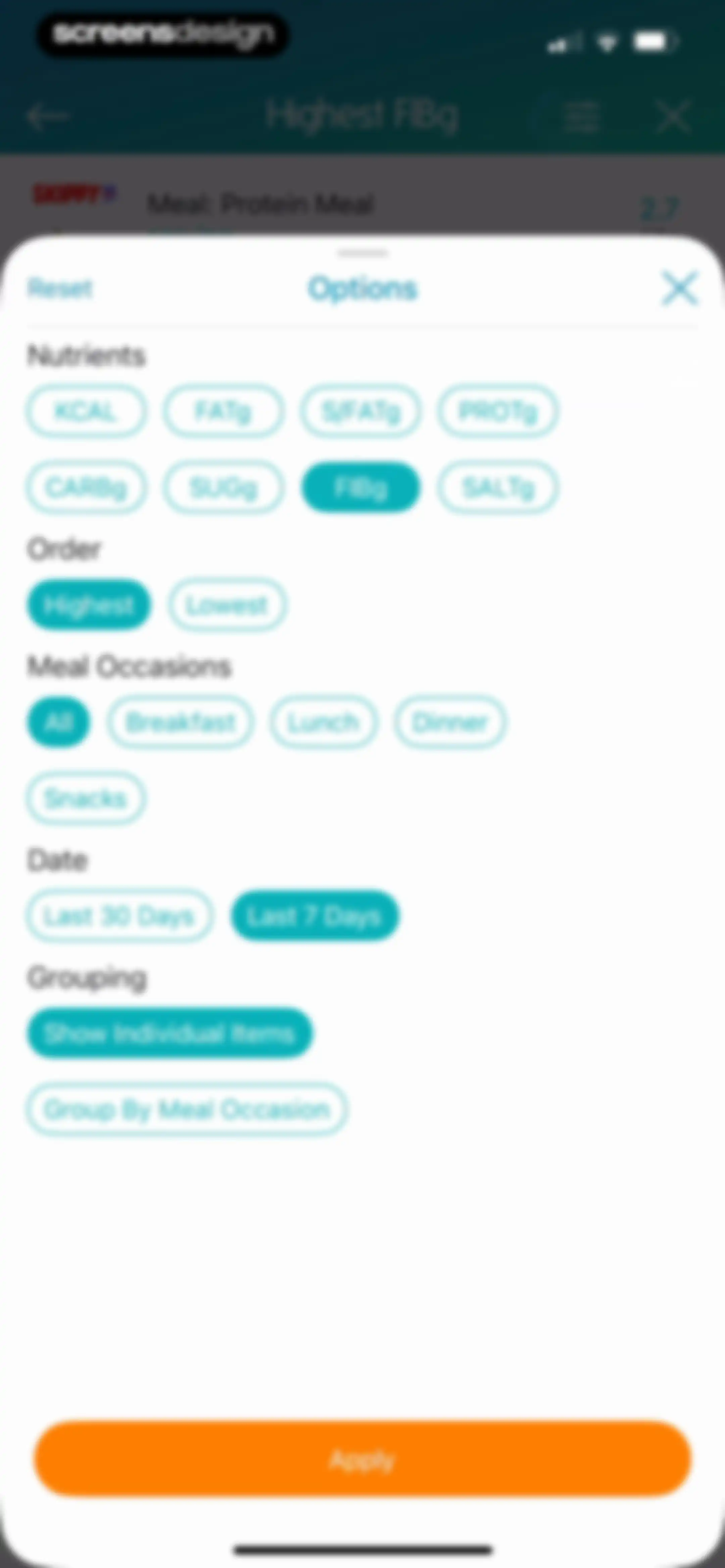 Calorie Counter + screen 83