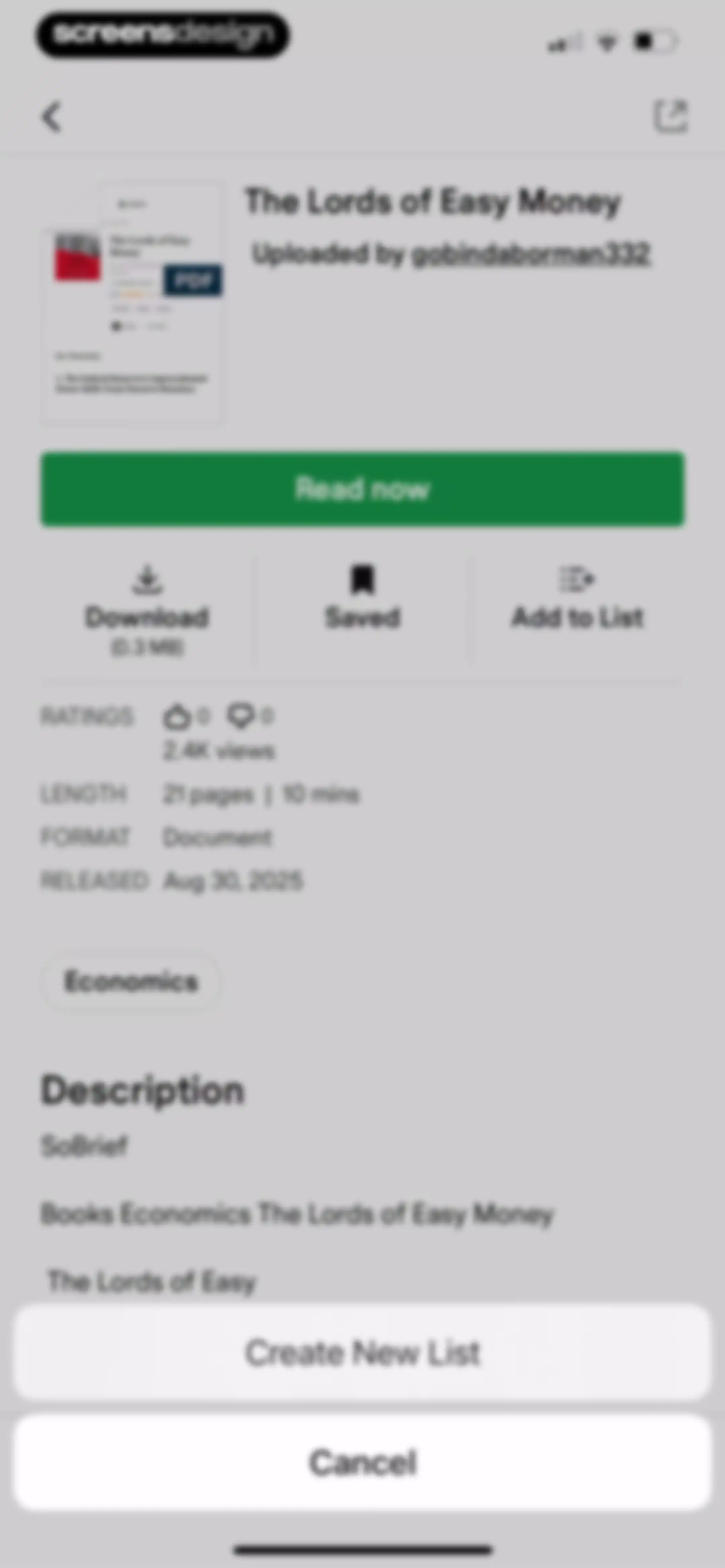 Scribd: 170M+ documents screen 22