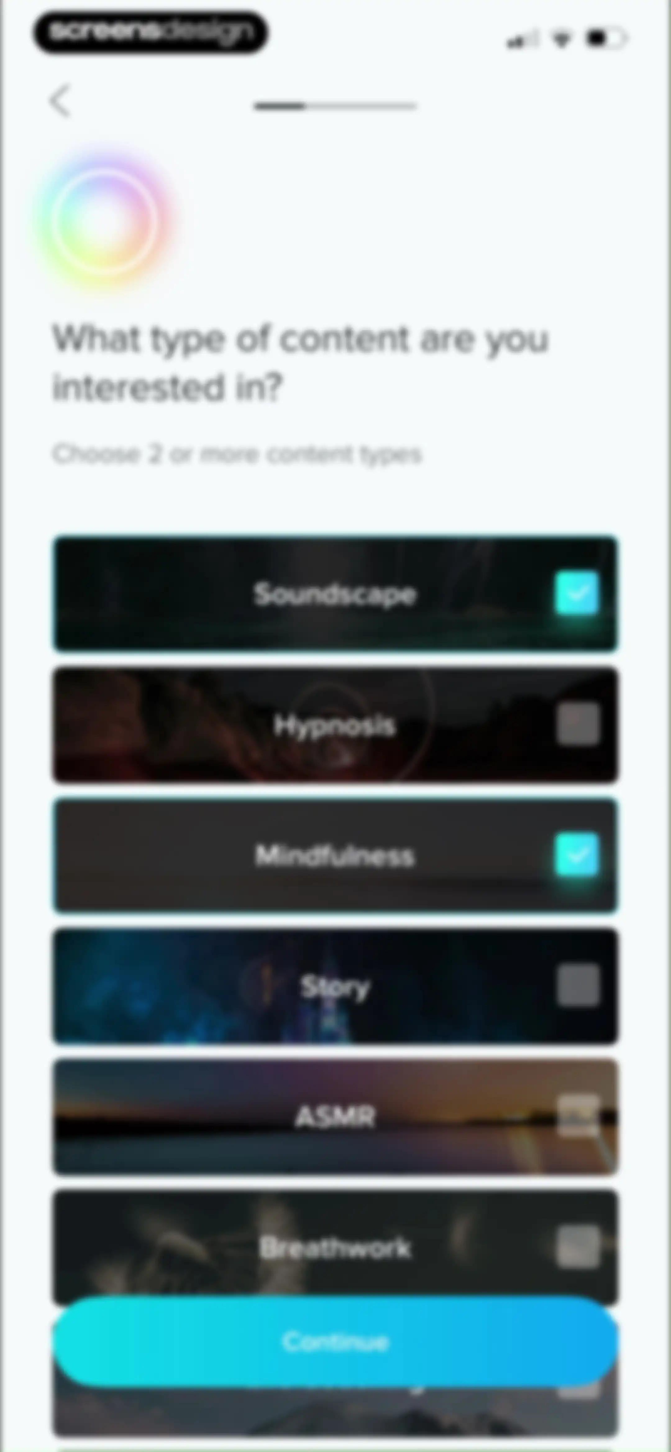 Aura: Meditation & Sleep, CBT screen 6
