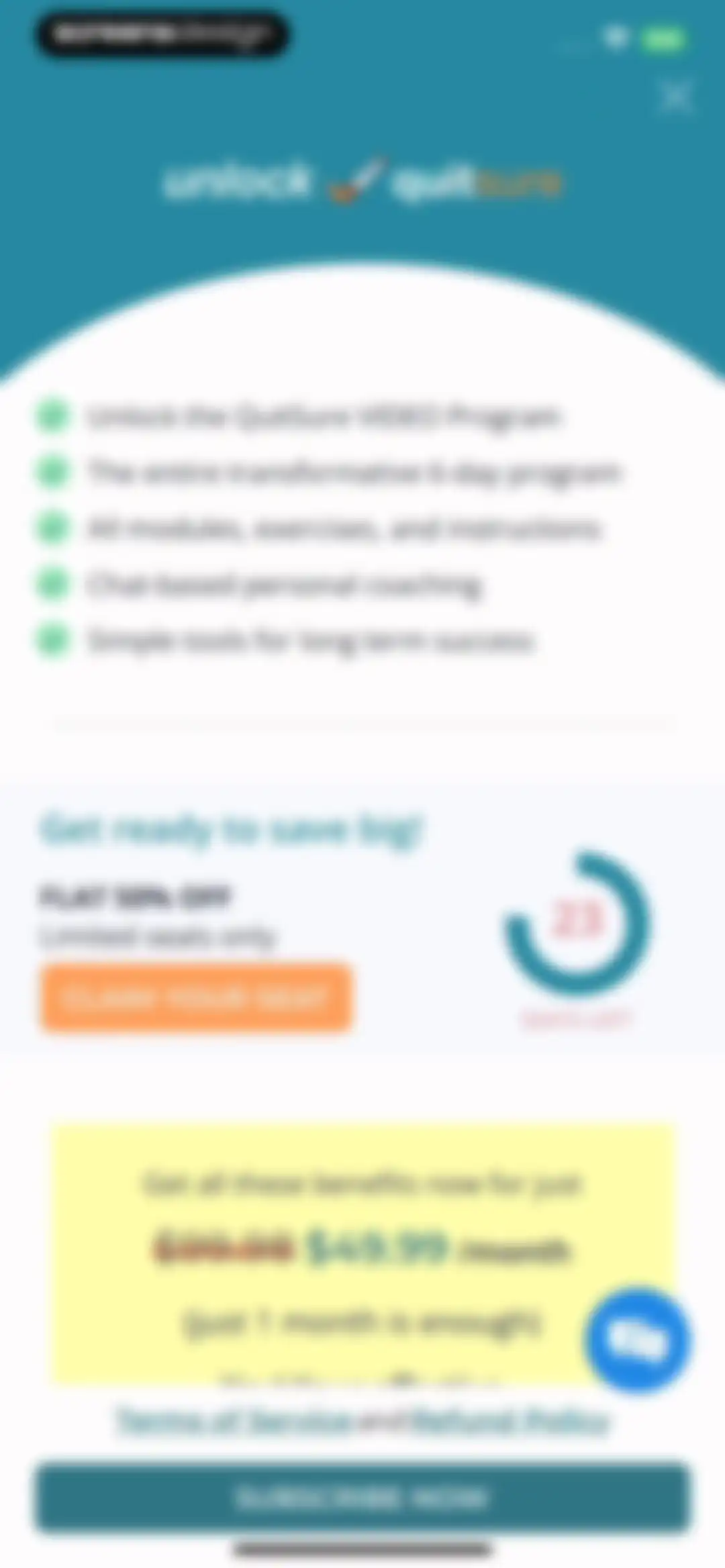 QuitSure Quit Smoking & Vaping screen 69