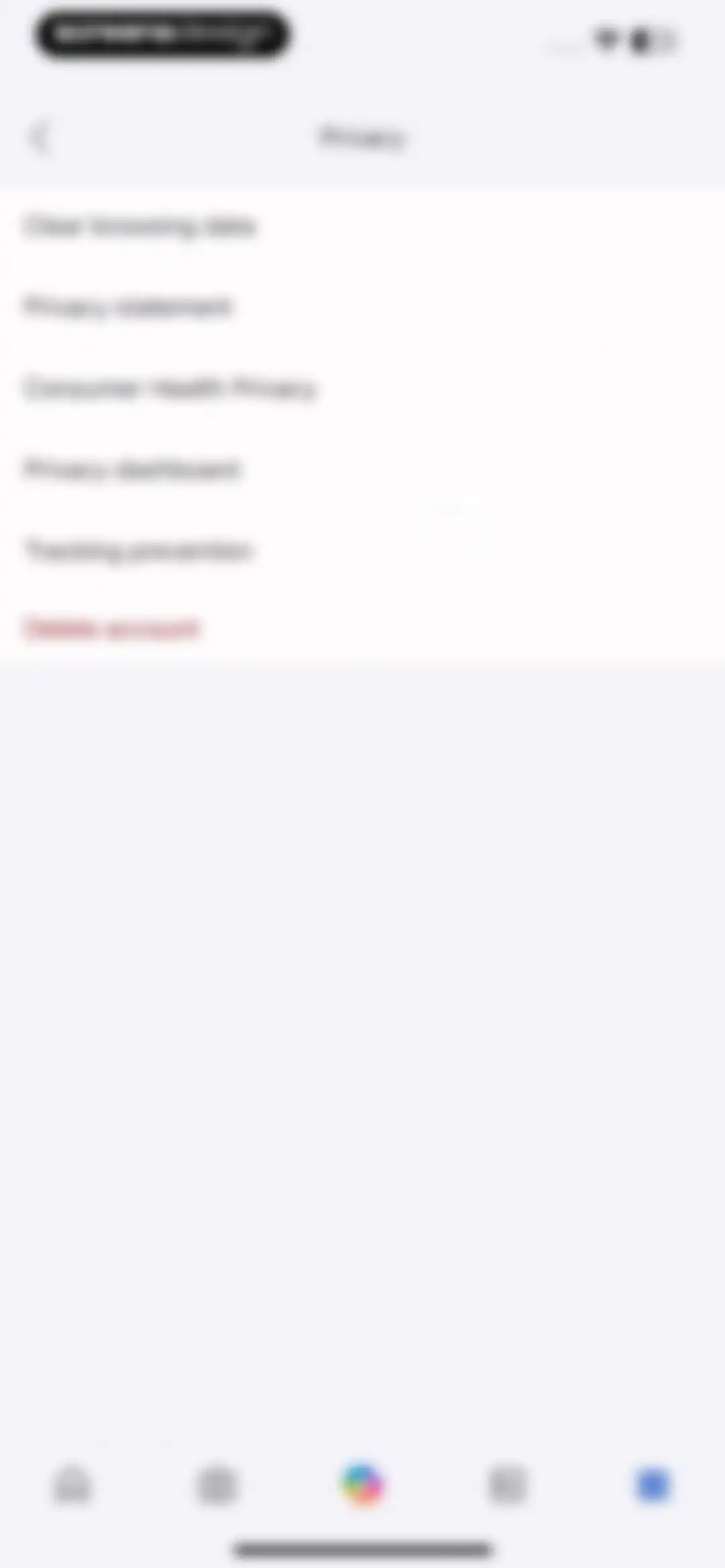 Microsoft Bing Search screen 268
