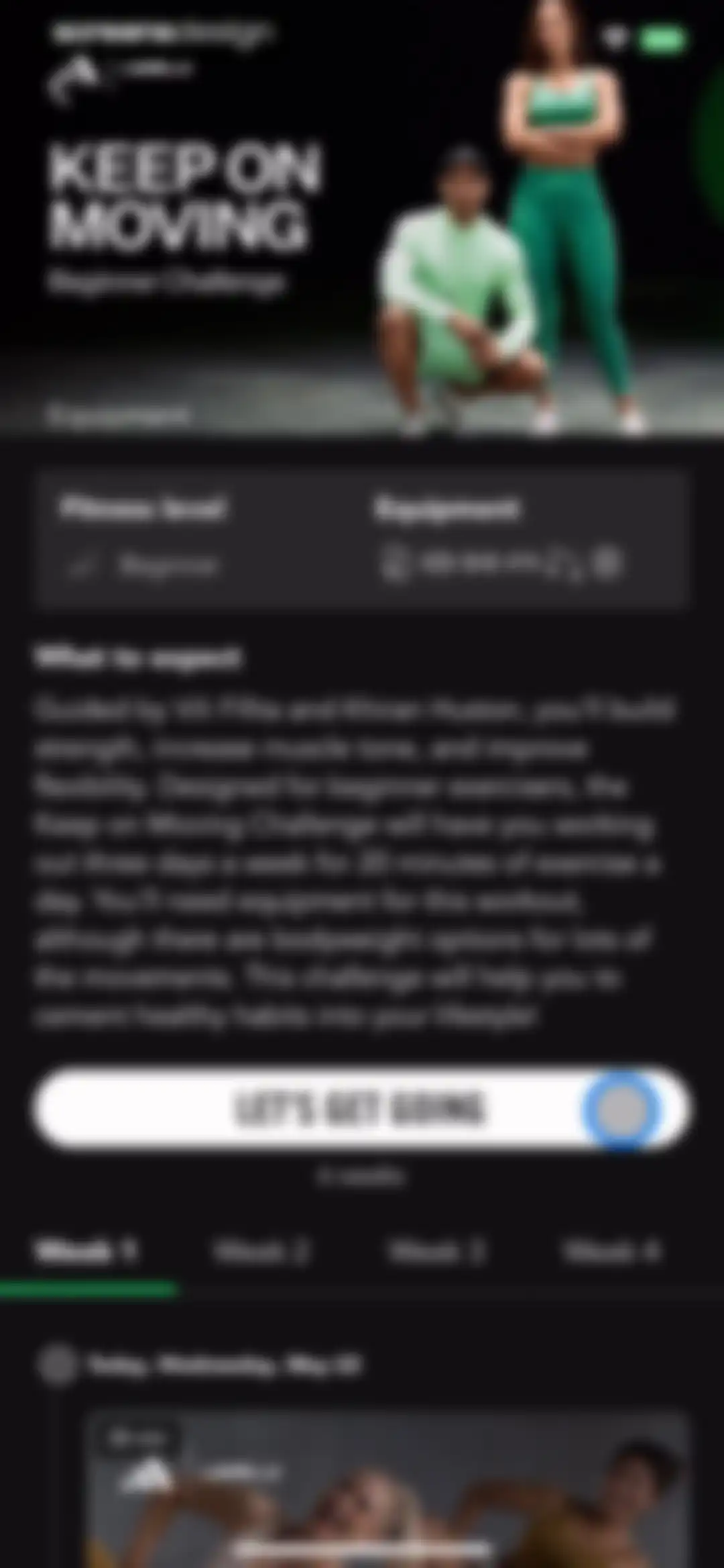 LES MILLS+: home workout app screen 41