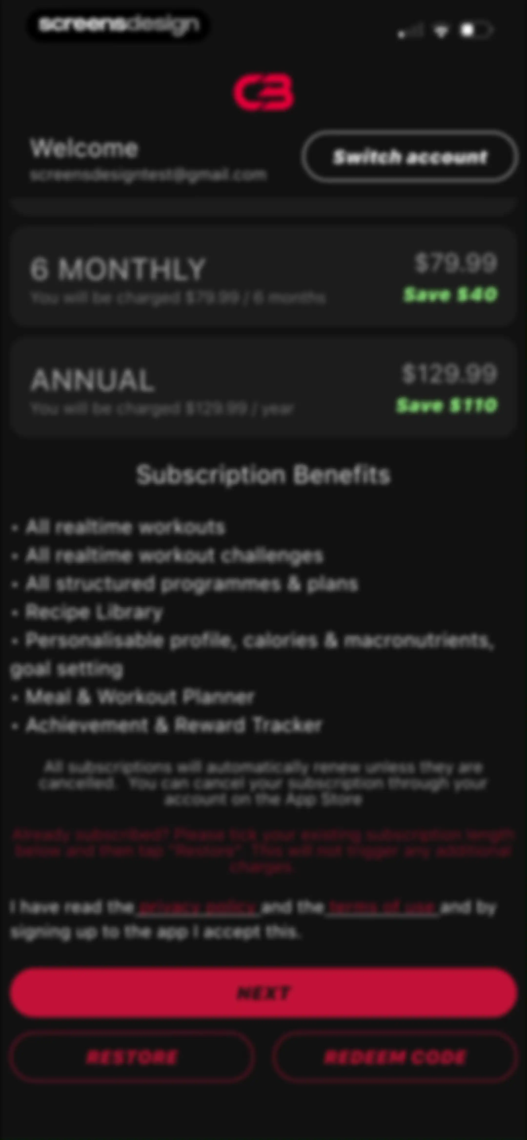 Courtney Black Fitness screen 9