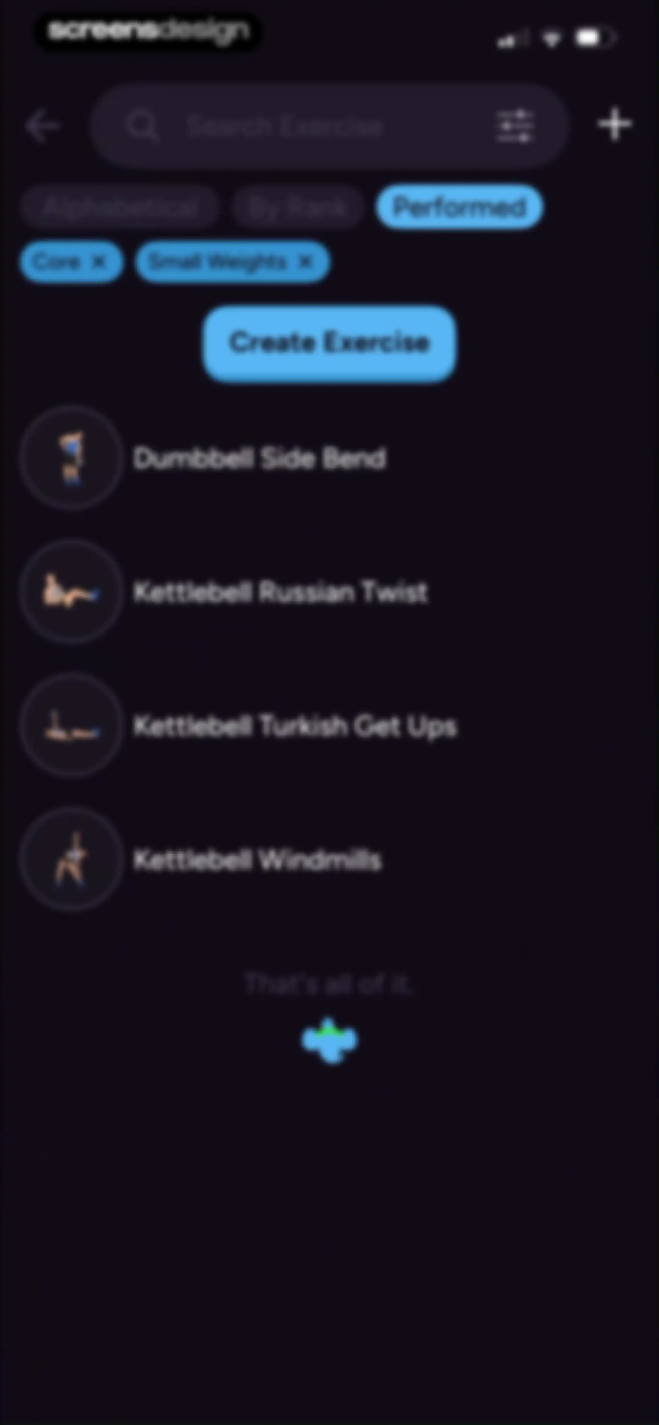 Liftoff - Ranked Gym Workouts screen 111