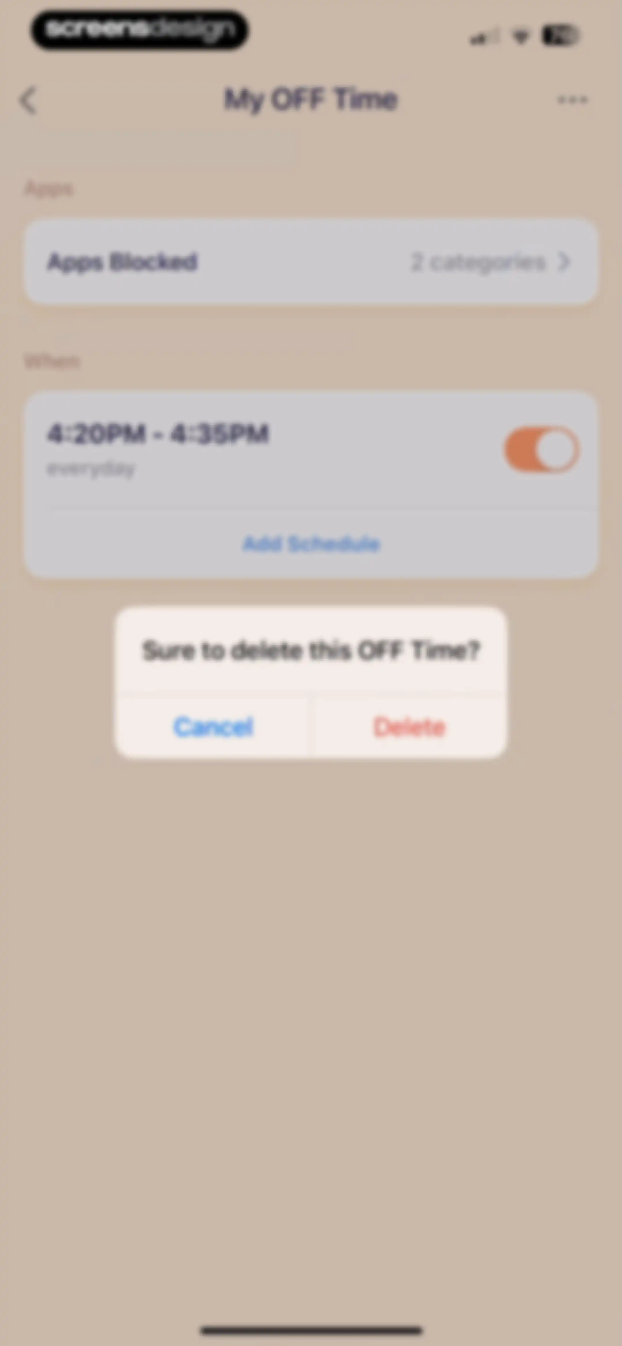 OffScreen: Screen Time Control screen 47