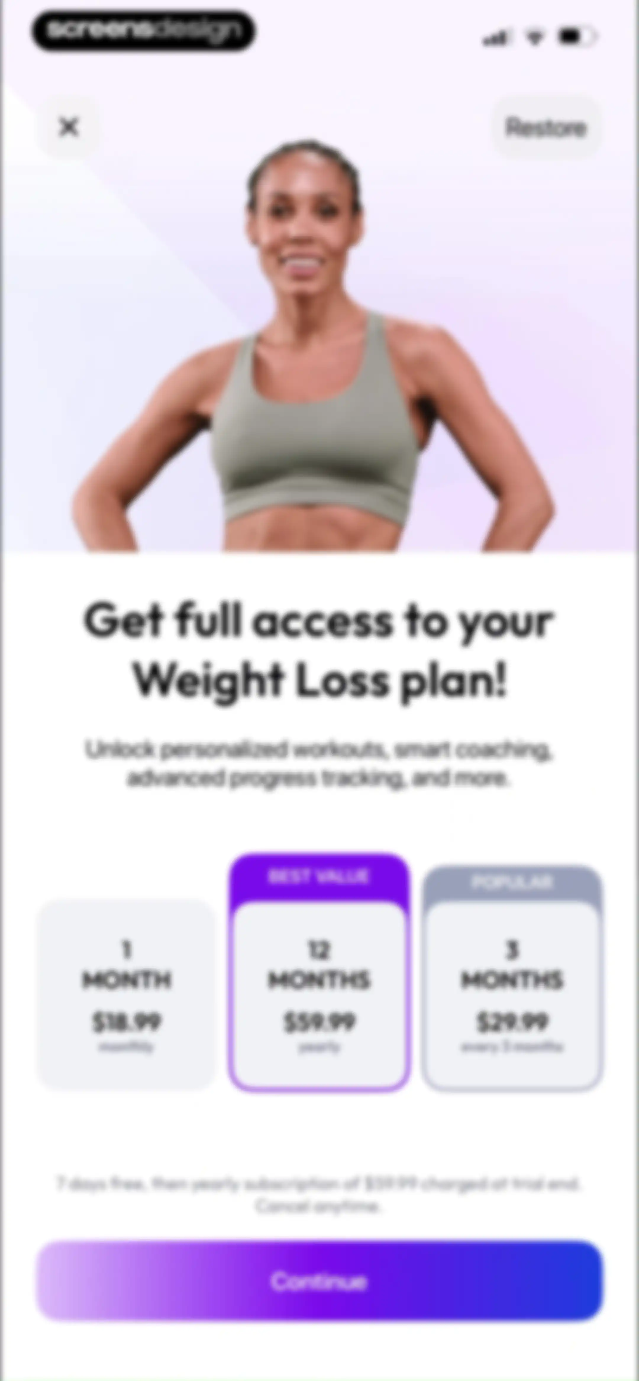 Zing AI: Home & Gym Workouts screen 57