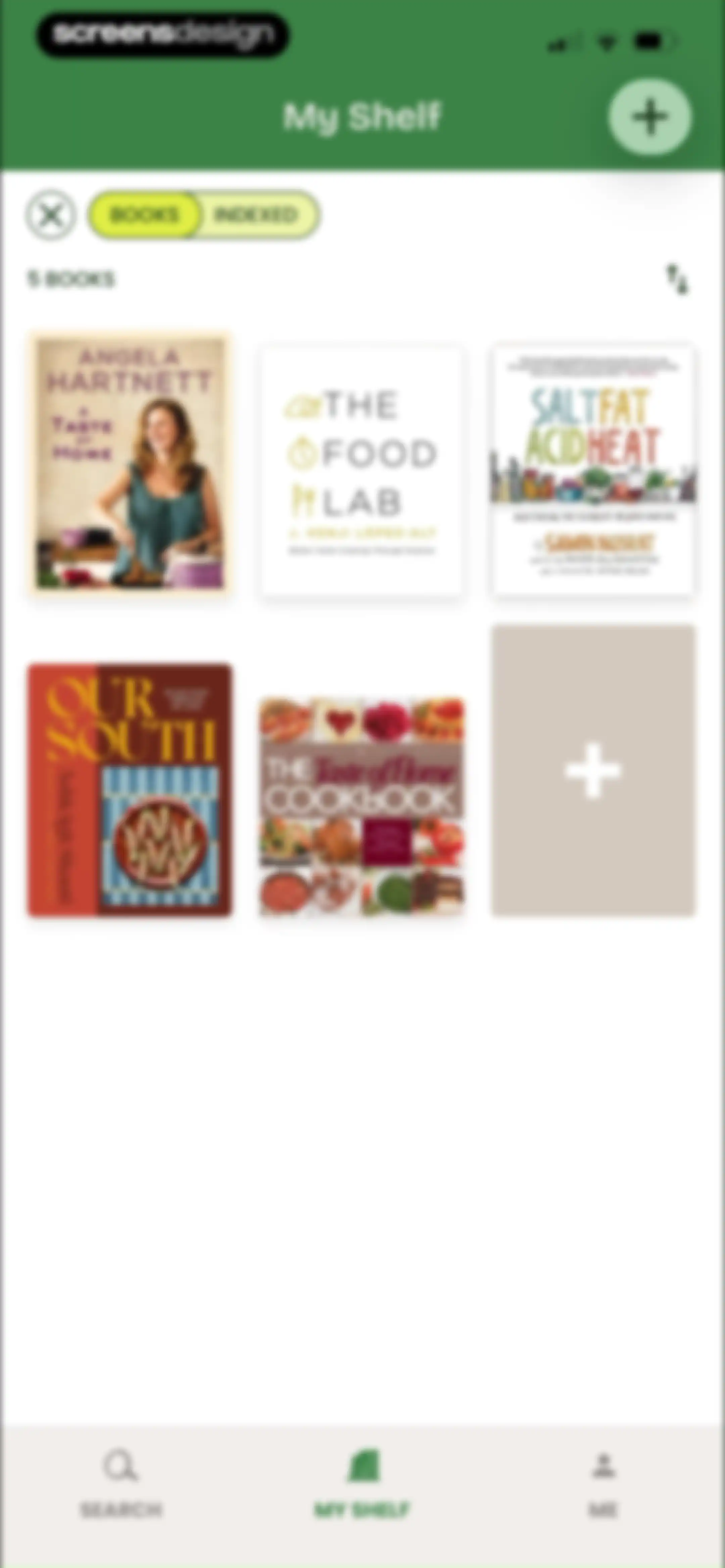 CookShelf: Search Cookbooks screen 36