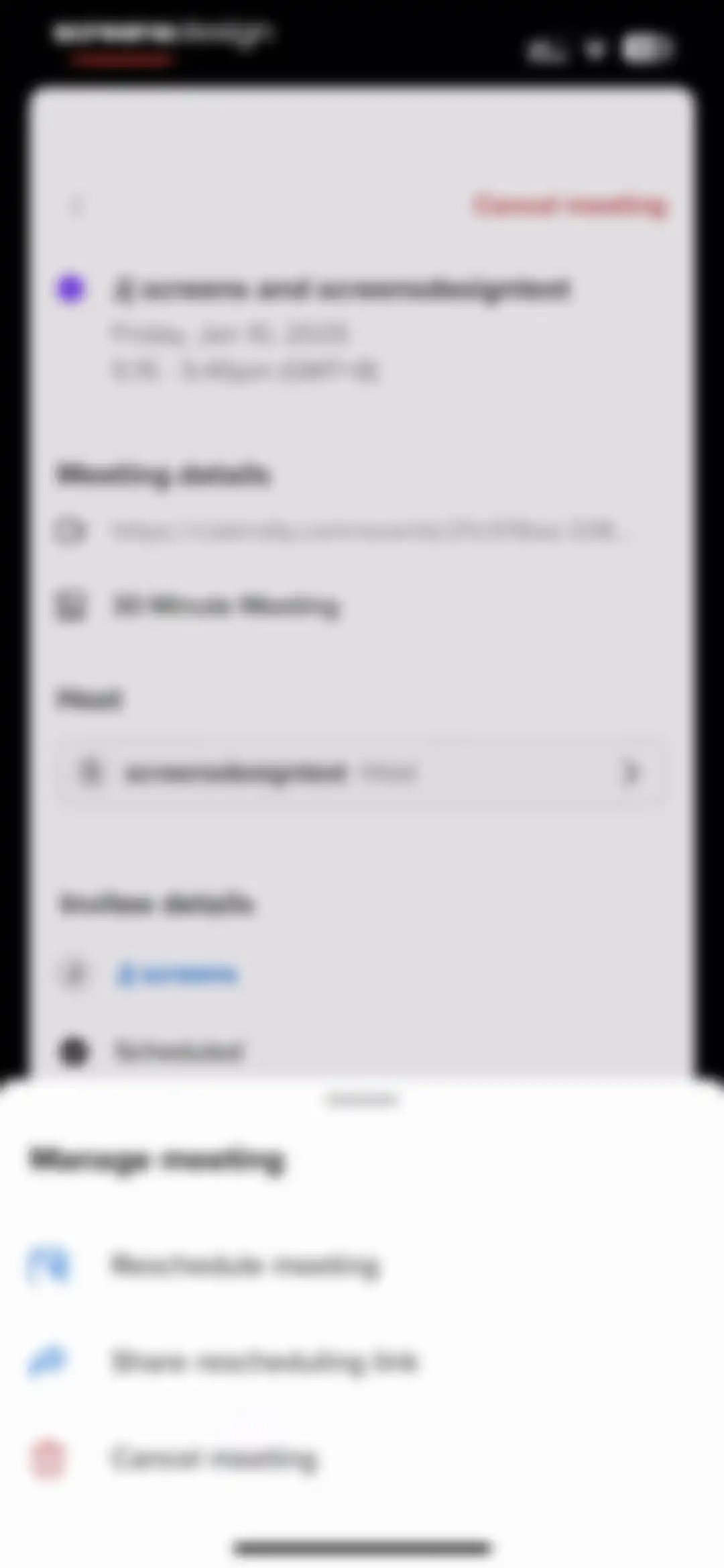 Calendly Mobile screen 73