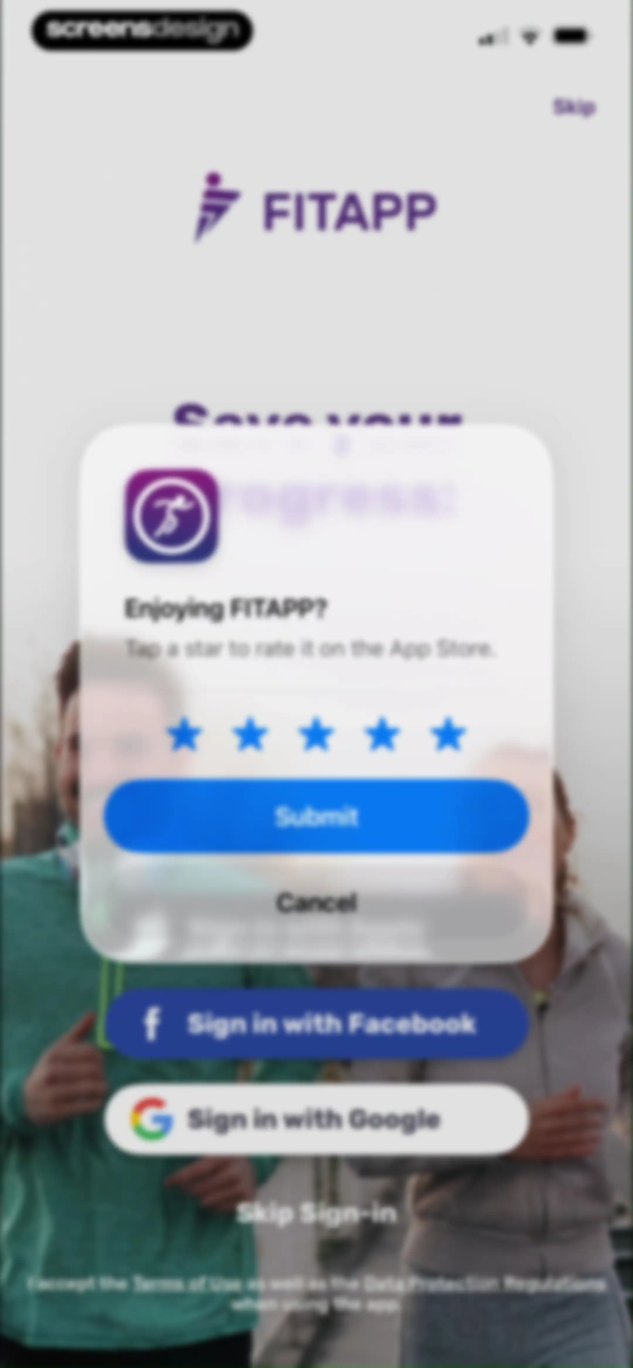 Running Tracker App – FITAPP screen 28
