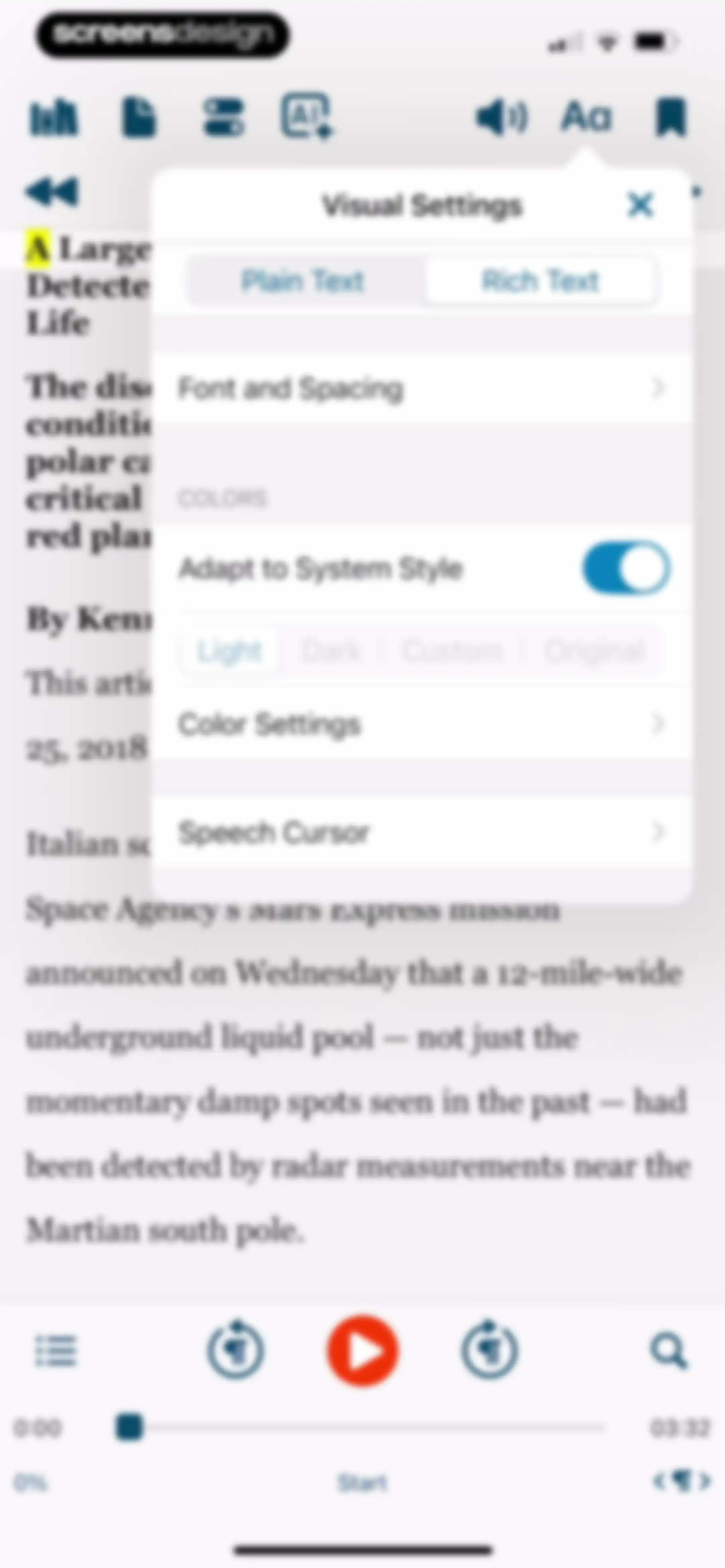Voice Dream - Natural Reader screen 40