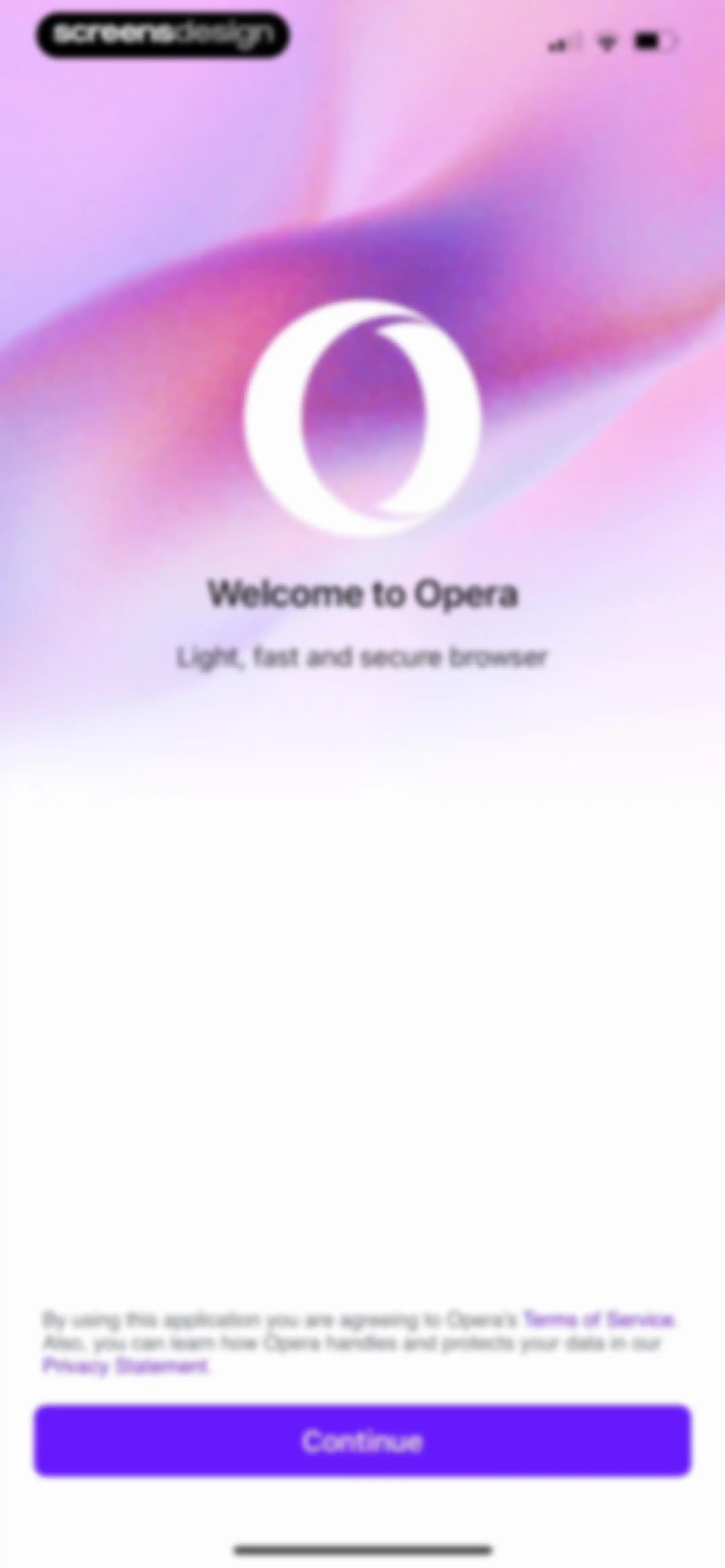 Opera: AI browser with VPN screen 1