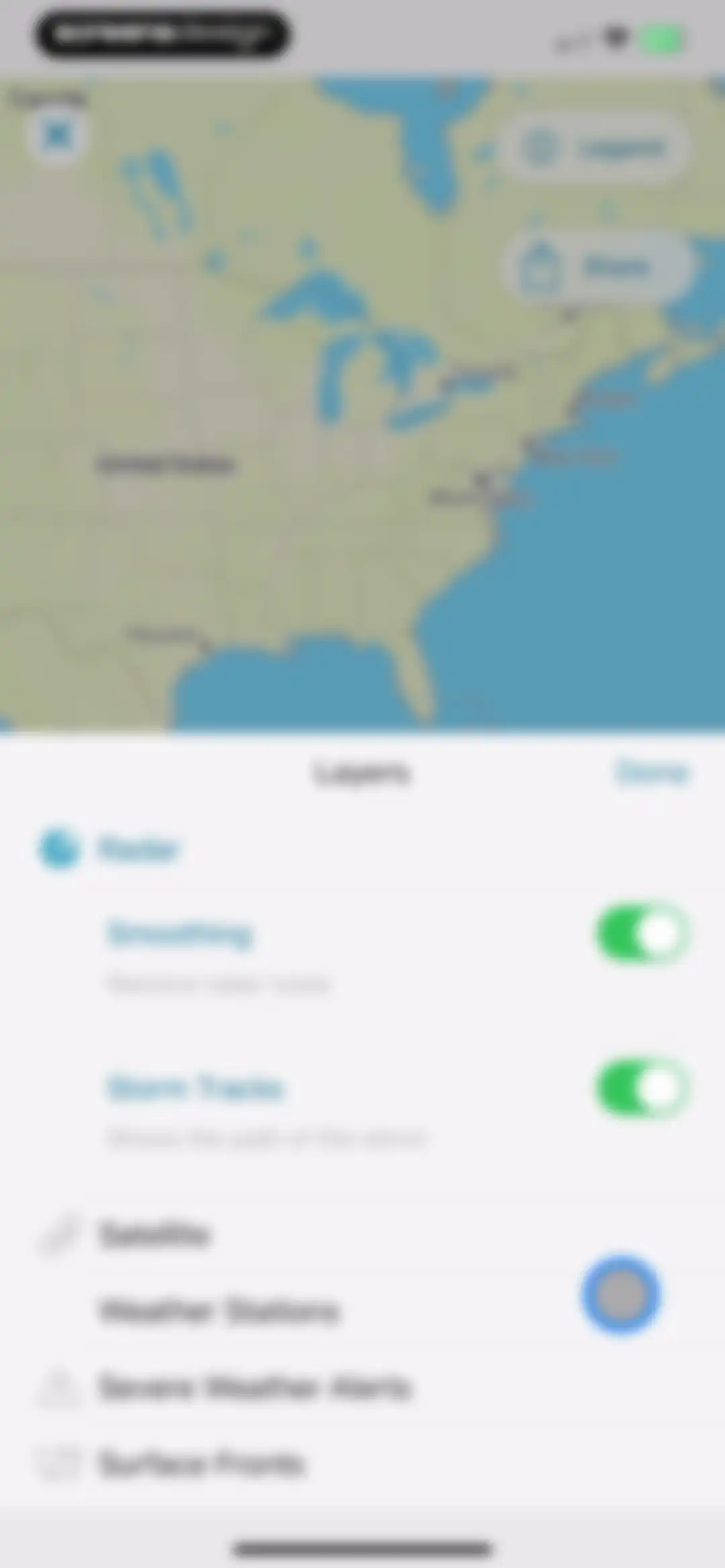 Weather Underground: Local Map screen 22