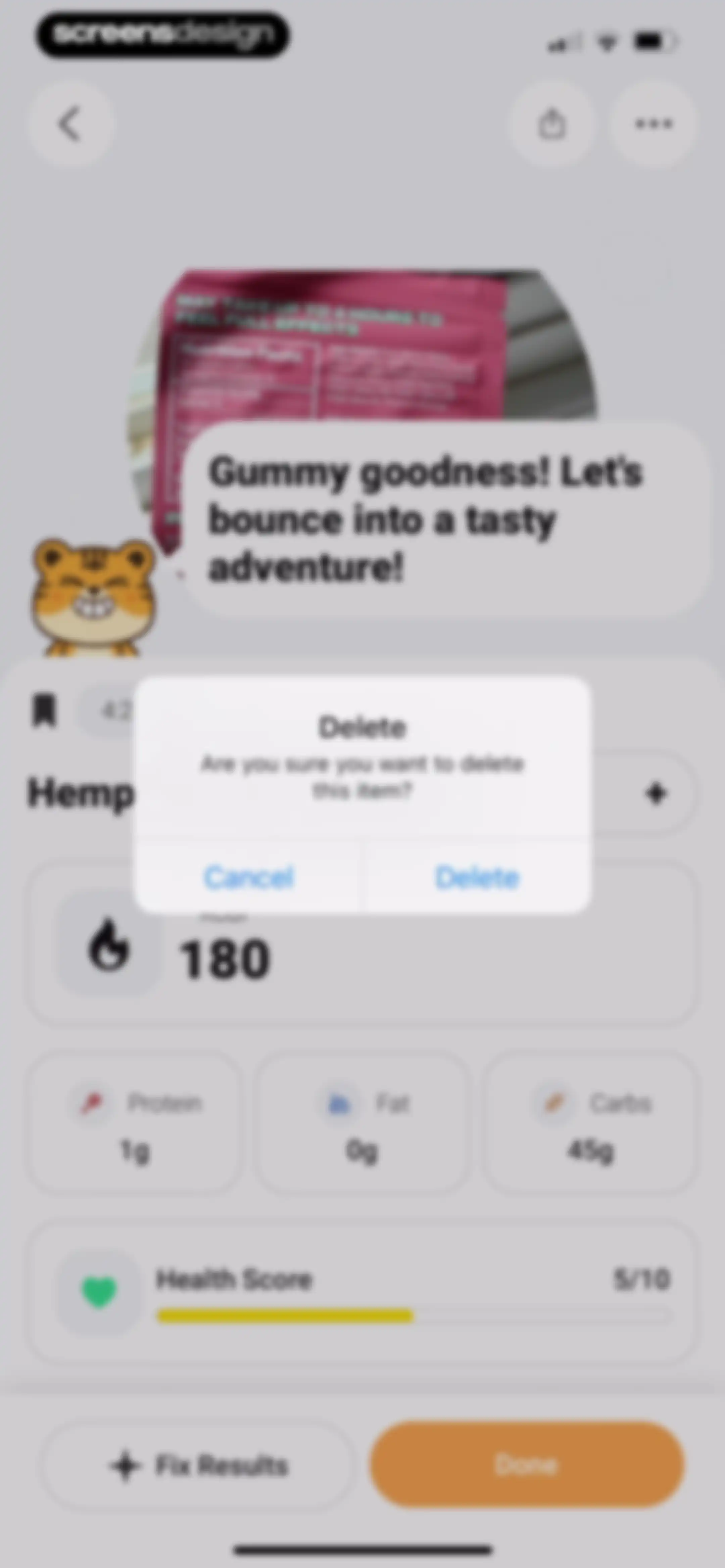 Meshitora: Track My Calories screen 71